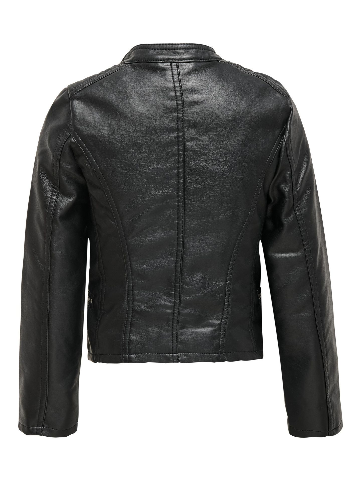 Only KONFREYA FAUX LEATHER BIKER OTW NOO - Black Black 2900125111019