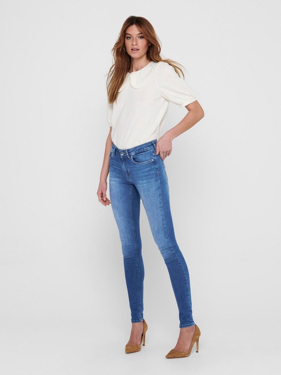 Only ONLBLUSH LIFE MID SKINNY  REA12187 - Medium Blue D Medium Blue Denim 2900125276107 Only ONLBLUSH LIFE MID SKINNY  REA12187 - Medium Blue D Medium Blue Denim 2900125276107