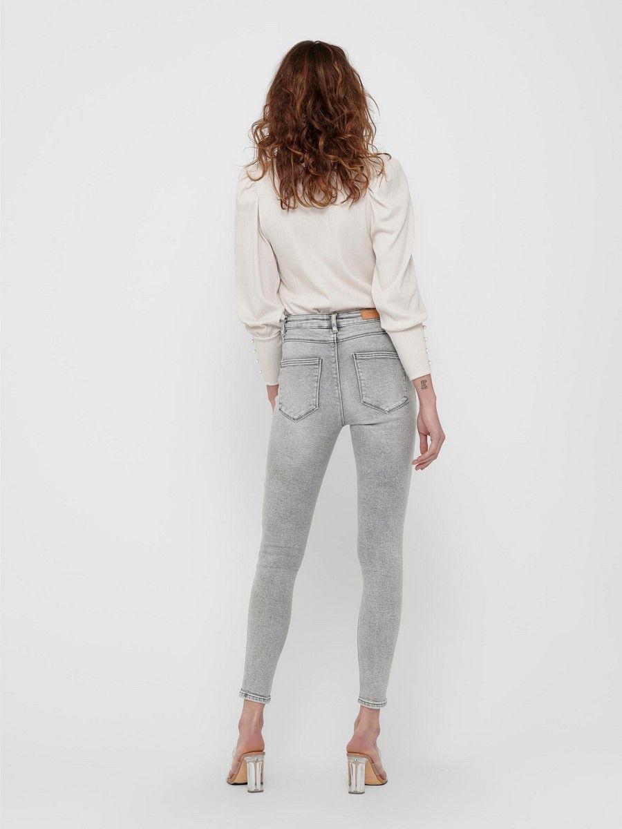 Only ONLMILA LIFE HW SK ANK BJ755 NOOS - Light Grey Den Light Grey Denim 2900125278156