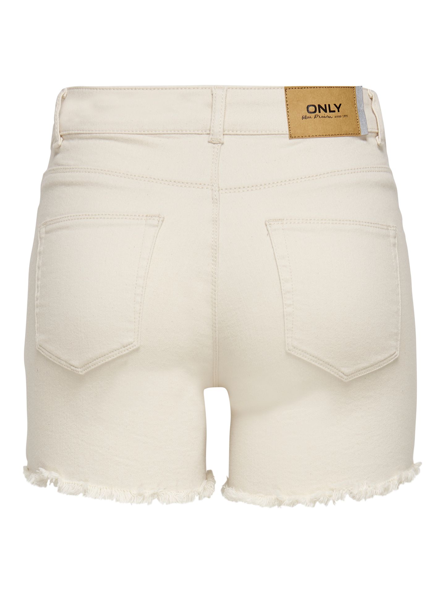 Only ONLBLUSH MID SHORTS RAW BB  DOT - Ecru Ecru 2900125318012