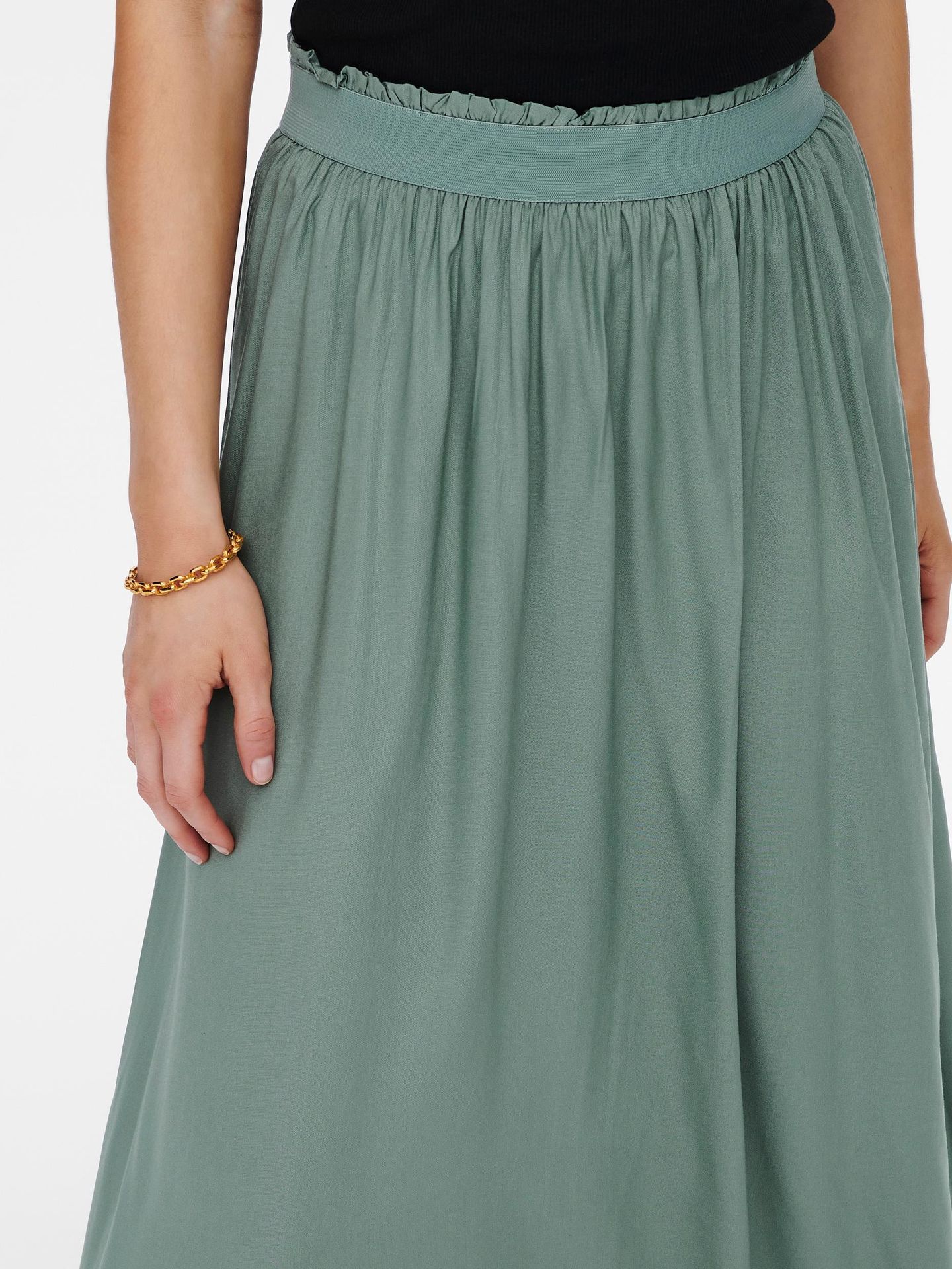 Only ONLVENEDIG LIFE LONG SKIRT WVN NOOS - Chinois Gree Chinois Green 2900125400038