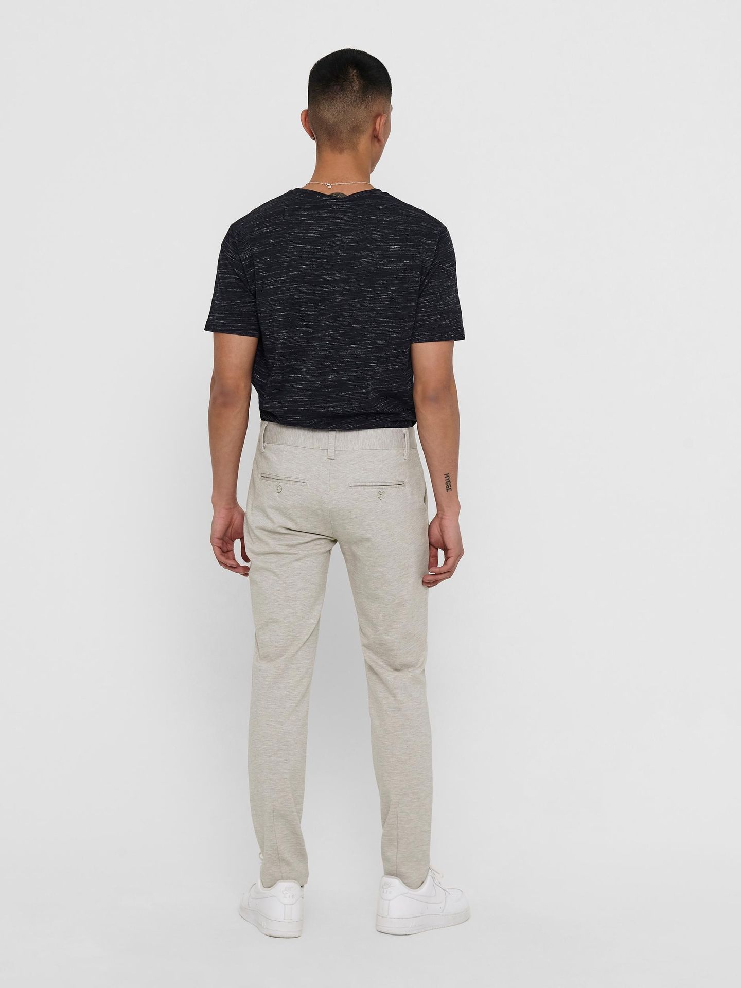 Only & Sons ONSMARK TAP PANT MELANGE GD 5833 NO - Chinchilla Chinchilla 2900125507140