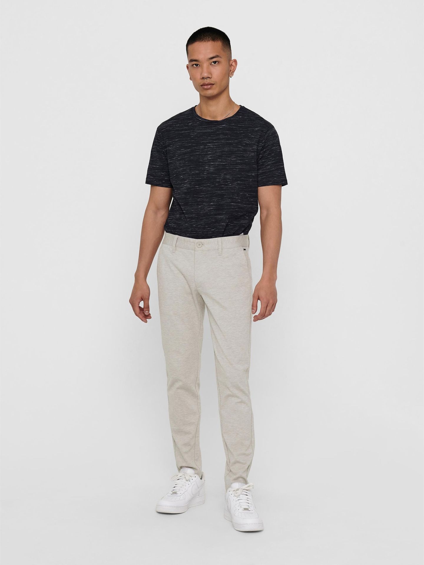 Only & Sons ONSMARK TAP PANT MELANGE GD 5833 NO - Chinchilla Chinchilla 2900125507140
