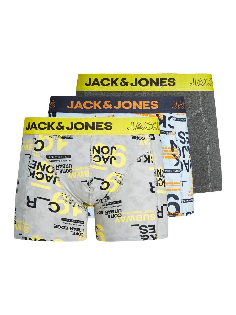 Jack & Jones JACLEWIS TRUNKS 3 PACK JR - Maize/Solid DGM-Navy B Maize/Solid DGM-Navy Blazer 00092878-EKA26011400000303
