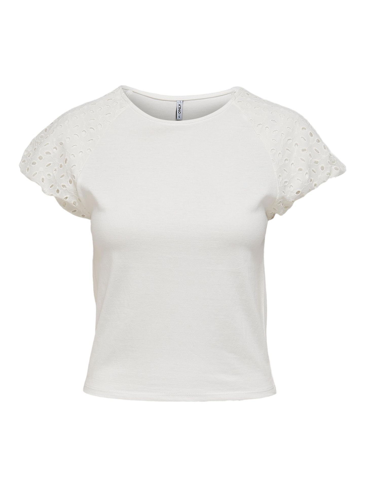 Only ONLRIZZA LIFE S/S MIX TOP JRS - Cloud Dancer Cloud Dancer 2900125725049