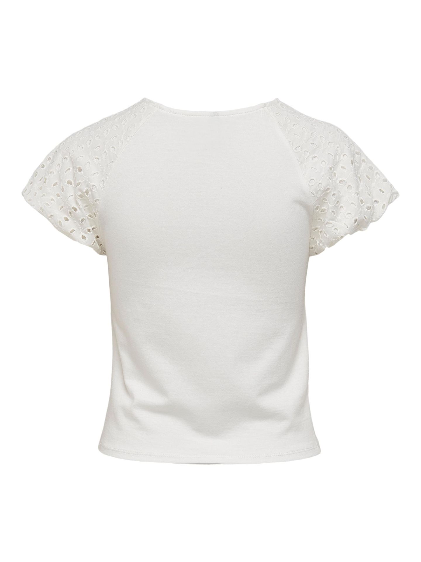 Only ONLRIZZA LIFE S/S MIX TOP JRS - Cloud Dancer Cloud Dancer 2900125725049