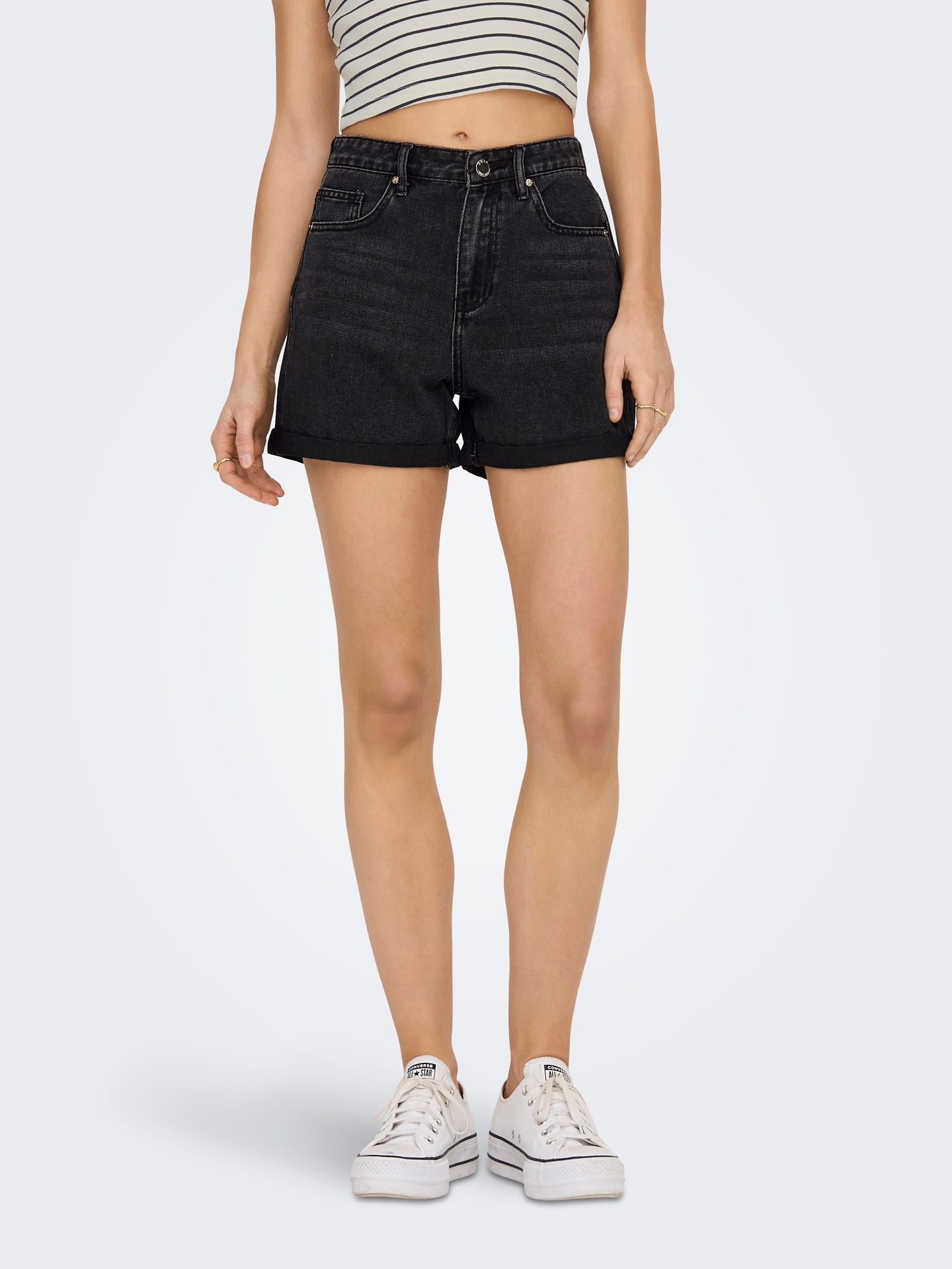 Only ONLPHINE LIFE SHORTS MAS0003 NOOS - Black Denim Black Denim 00093129-EKA26011400000099