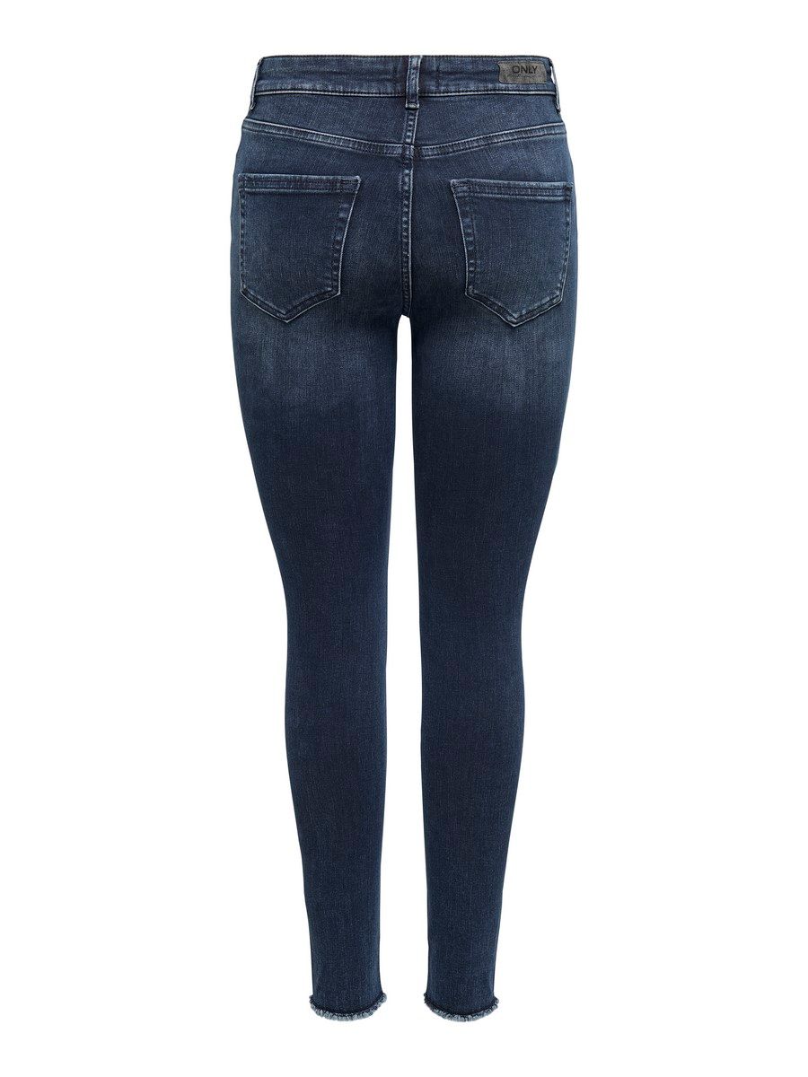 Only ONLBLUSH LIFE MID SK ANK RAW REA409 - Blue Black D Blue Black Denim 2900125859027 Only ONLBLUSH LIFE MID SK ANK RAW REA409 - Blue Black D Blue Black Denim 2900125859027