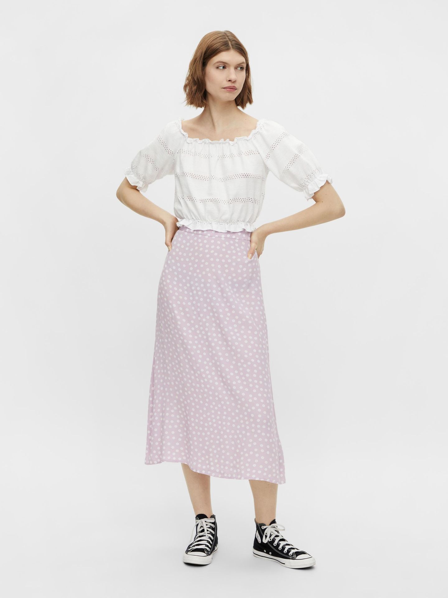 Pieces PCTAYLEE SS CROPPED TOP BC - Bright White Bright White 2900125934038