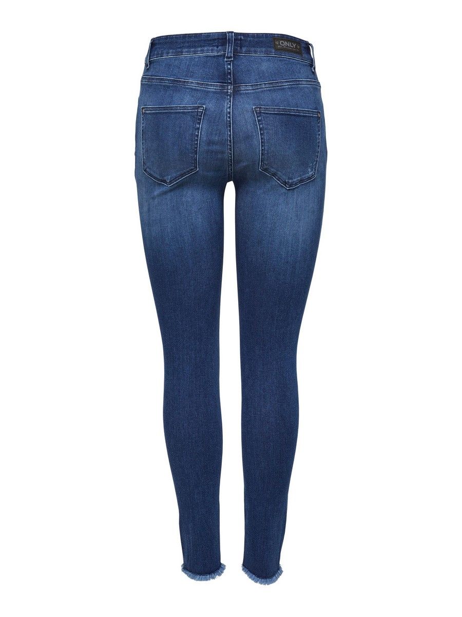 Only ONLBLUSH LIFE MID ANK RAW REA2077 N - Medium Blue  Medium Blue Denim 2900125992038