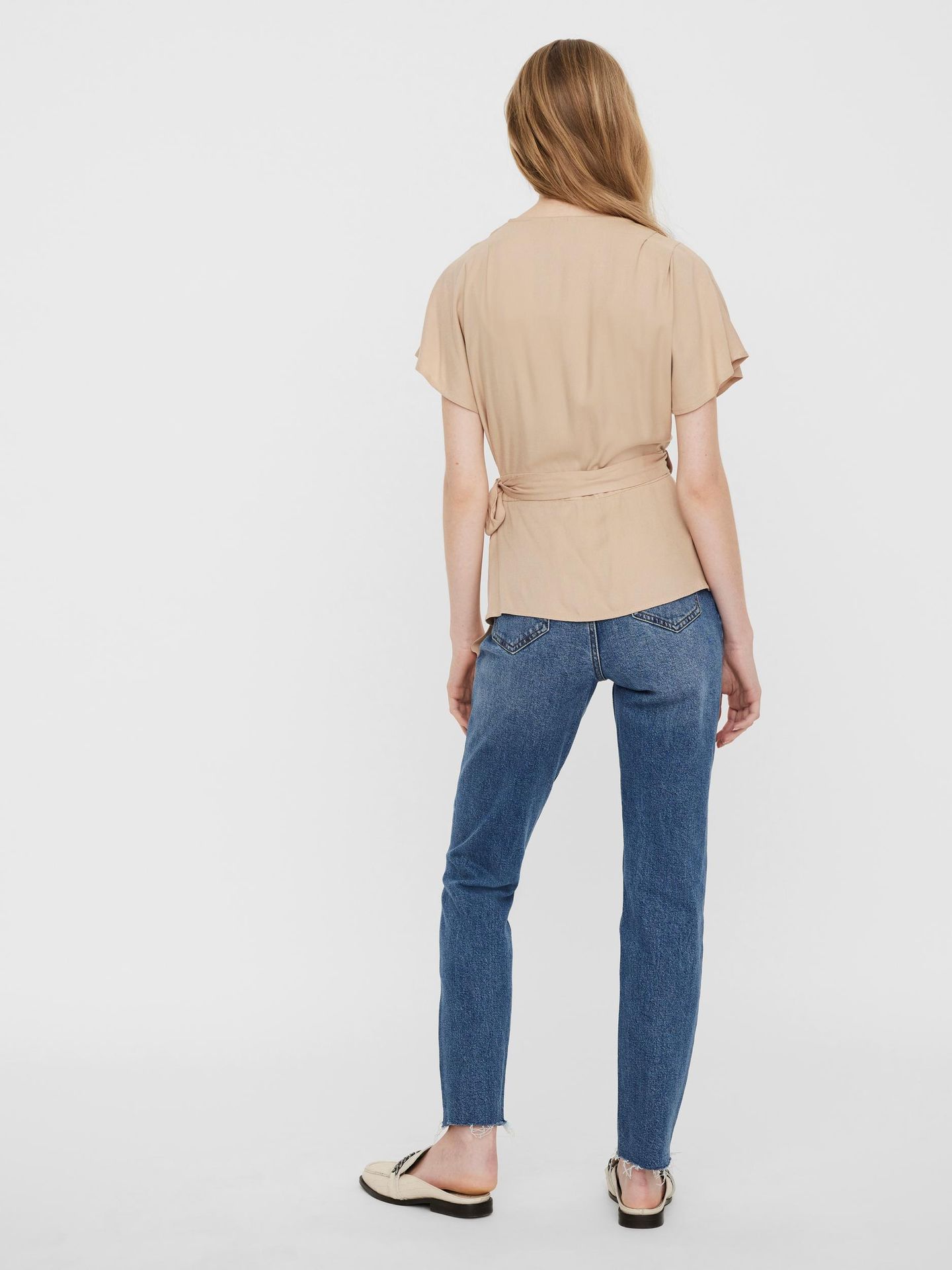 Vero Moda VMMILLIE S/S WRAP TOP WVN - Nomad Nomad 2900126084039