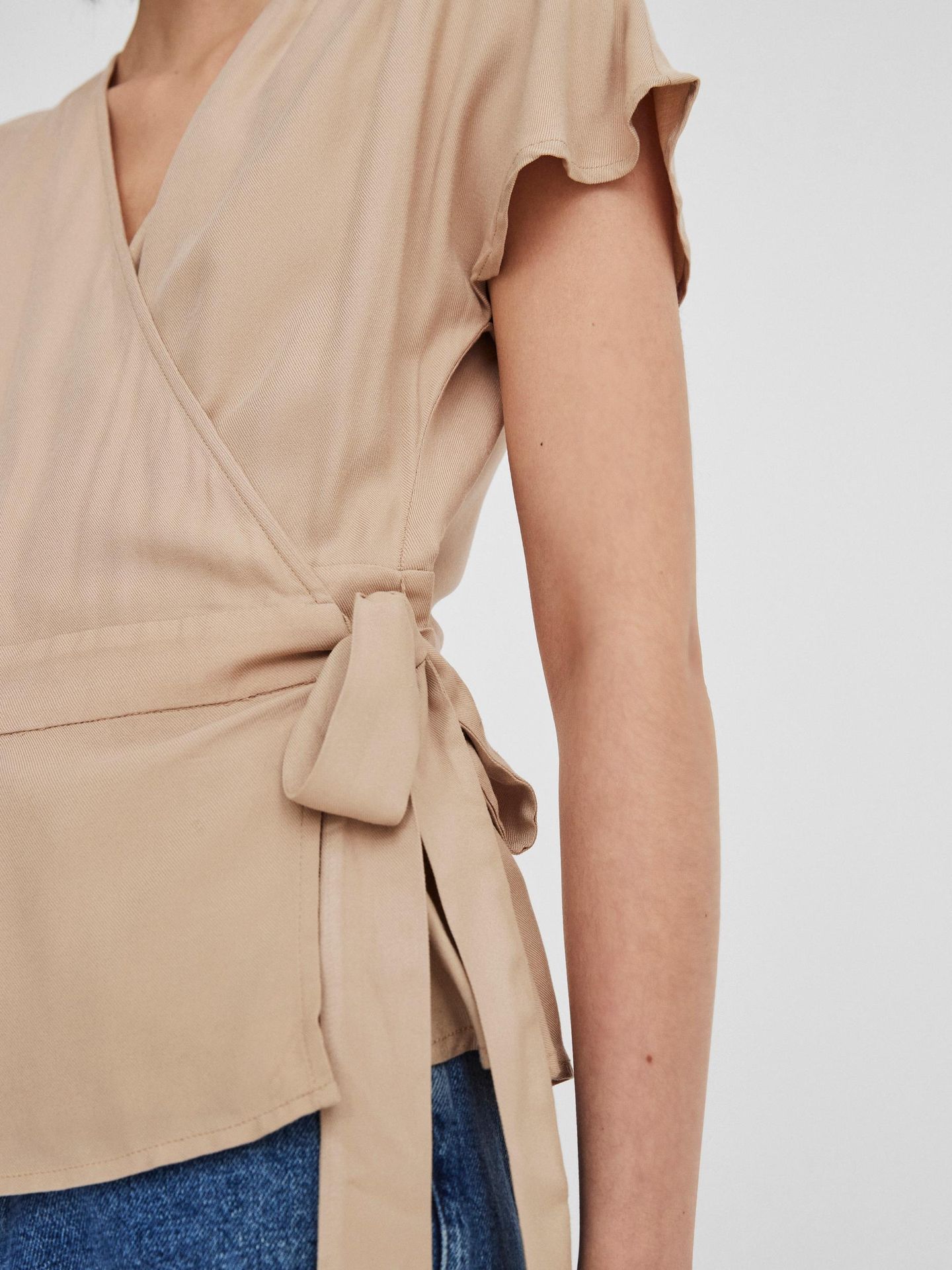 Vero Moda VMMILLIE S/S WRAP TOP WVN - Nomad Nomad 2900126084039