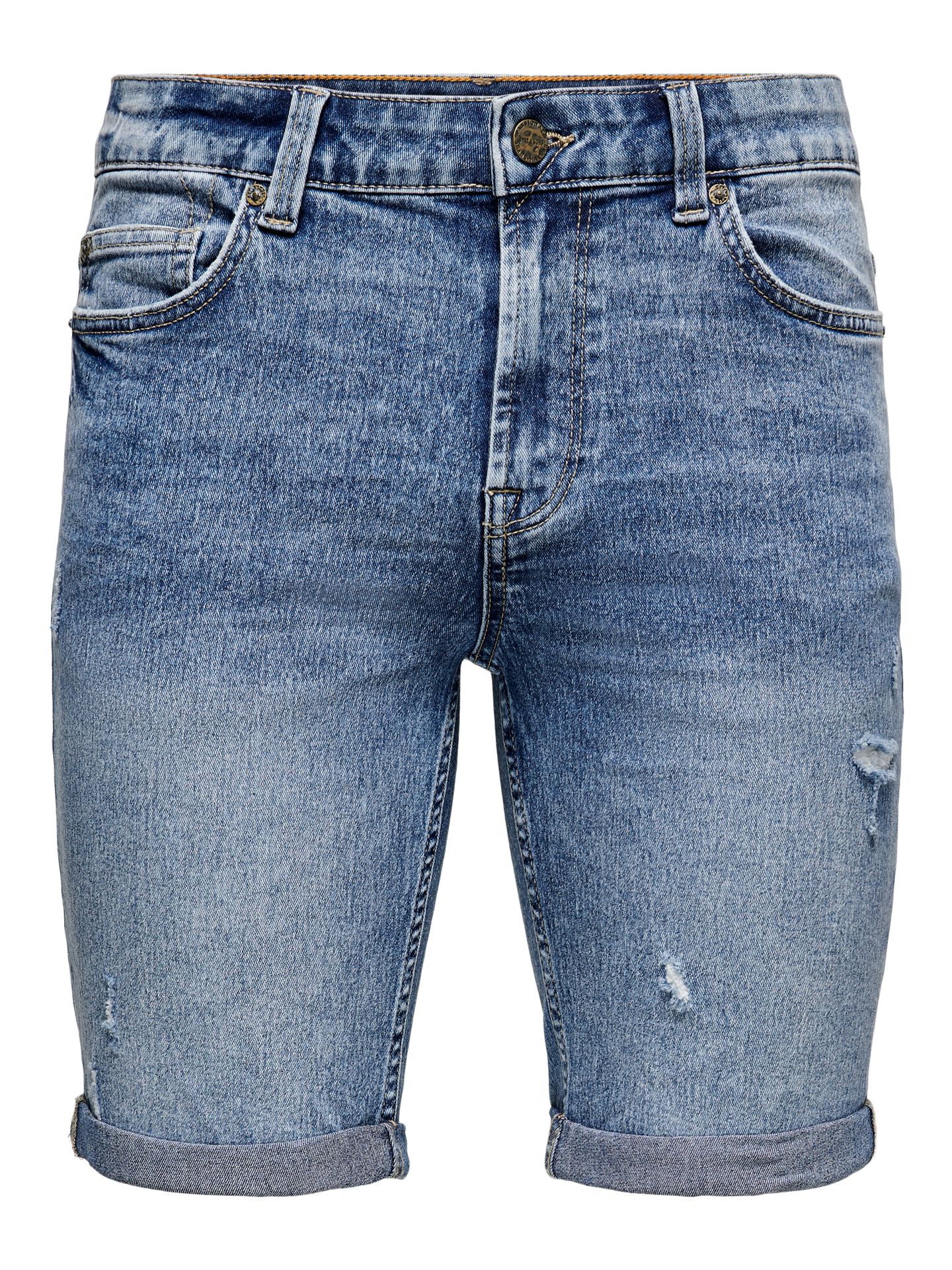 Only & Sons ONSPLY LIFE BLUE SHORTS PK 9567 NOO - Blue Denim Blue Denim 2900126140025
