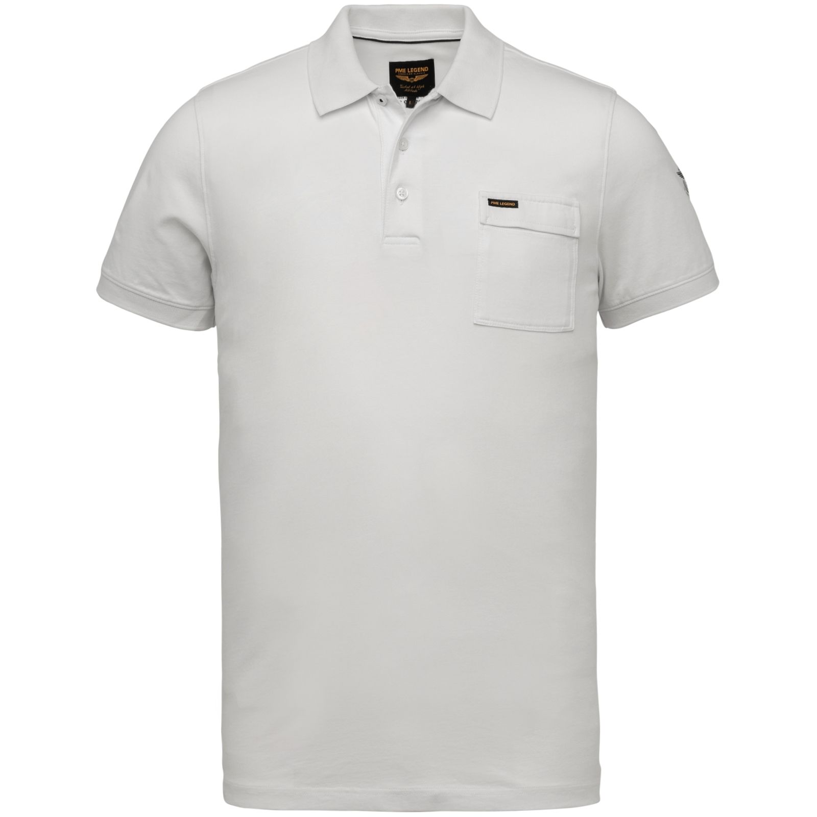 Pme Legend Short sleeve polo stretch jersey - Bright White Bright White 2900126806051