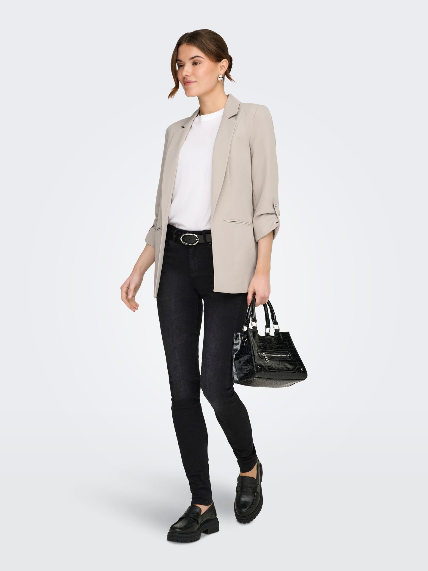 Only ONLBLUSH LIFE MID SK DNM REA1099 NO - Black Denim/ Black Denim/REA1099 2900127024126