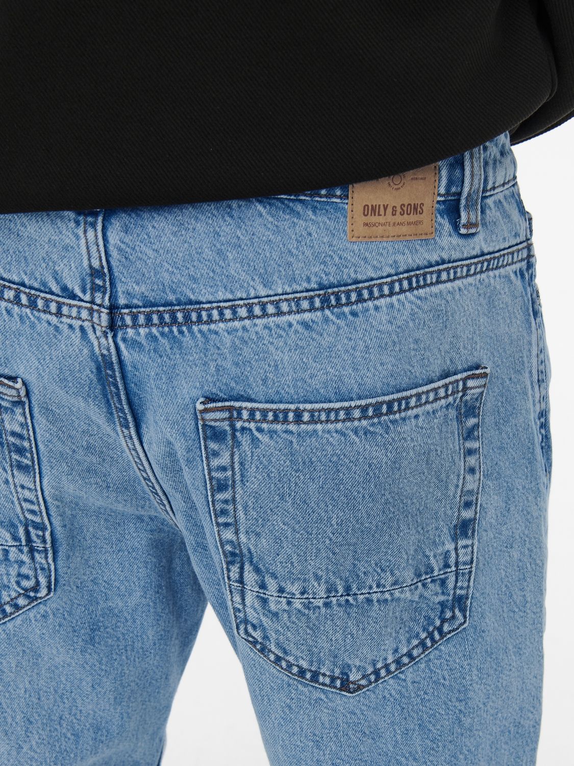 Only & Sons ONSAVI BEAM LIFE CROP BLUE PK 0313 - Blue Denim Blue Denim 2900127040133