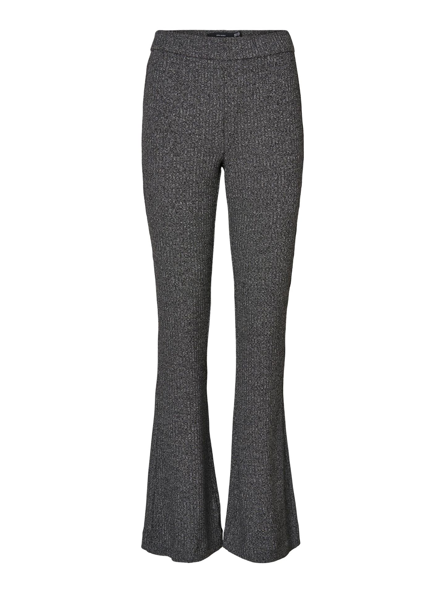 Vero Moda VMKAMMA NW FLARED RIB JERSEY PANT C - Black Black 00094386-EKA26011400000025