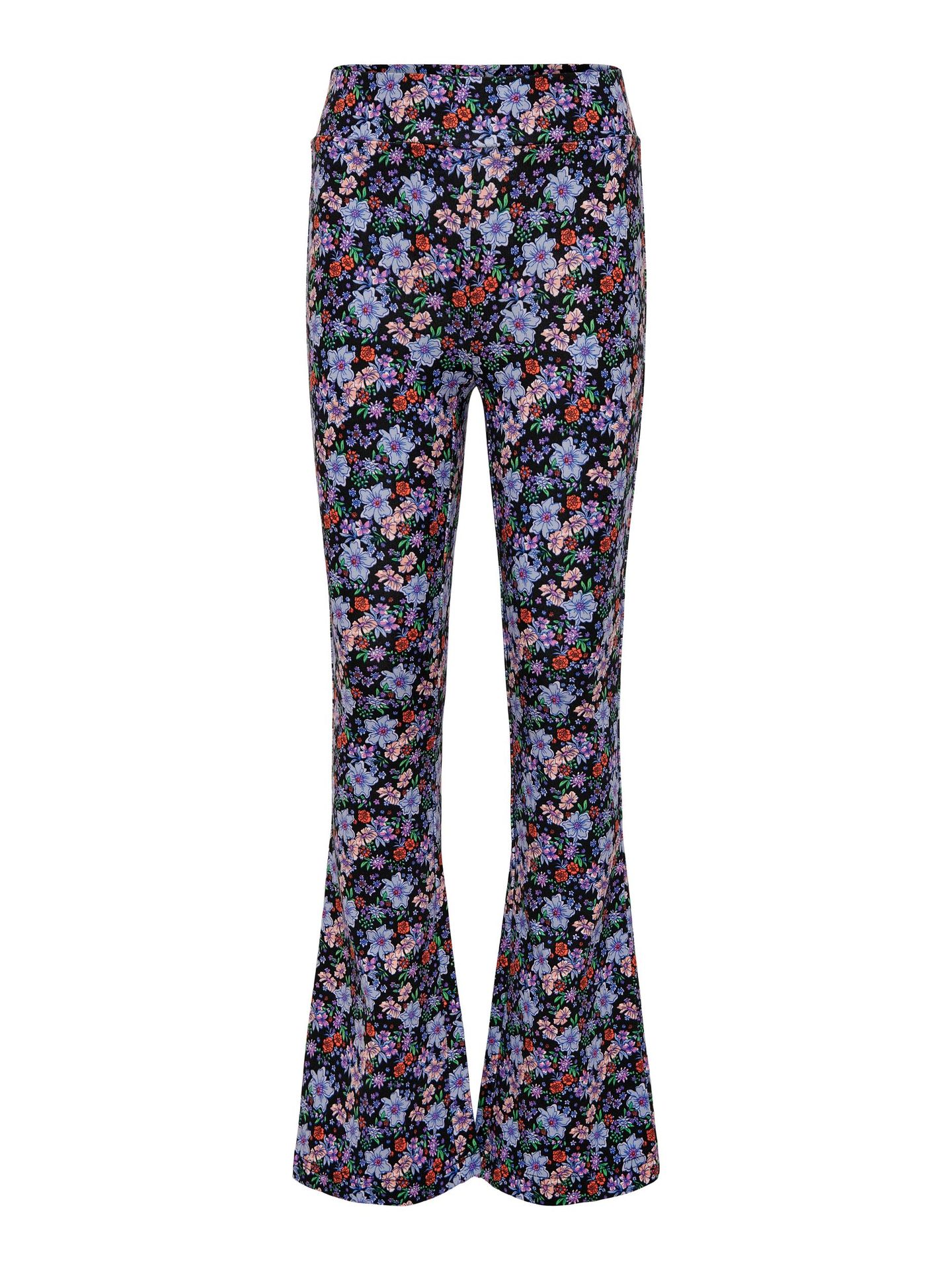 Kids Only KONPAIGE FLARED PANT AOP PNT - Black/COSMIC FLOWER Black/Beige 00094402-EKA26011400000650