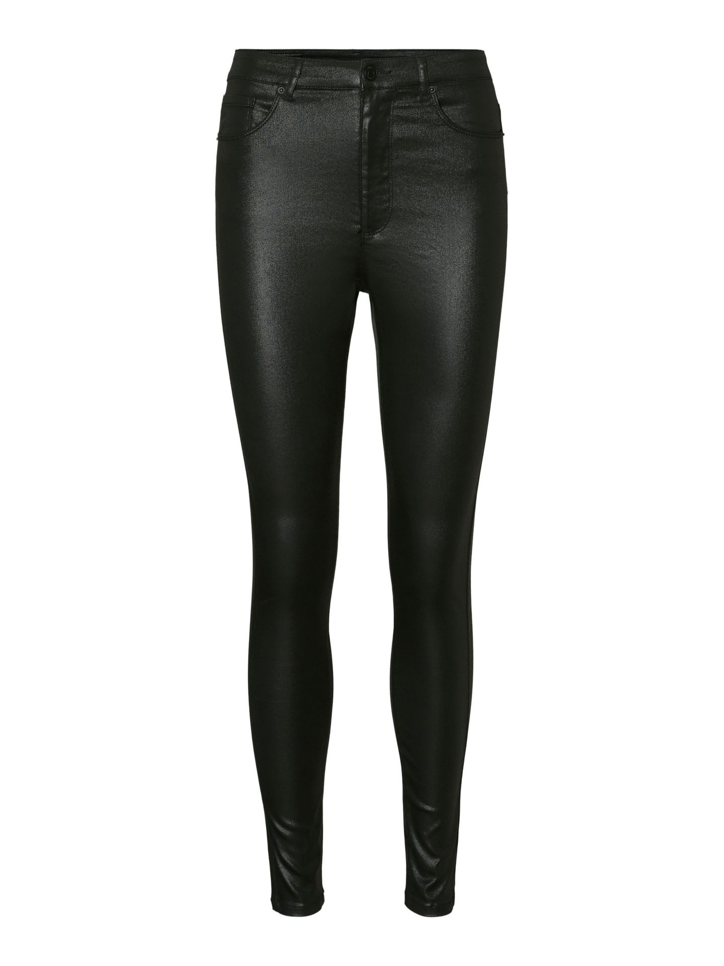 Vero Moda VMLOA HR SKINNY S COATED PANT GA NOBlack Black 2900127147085