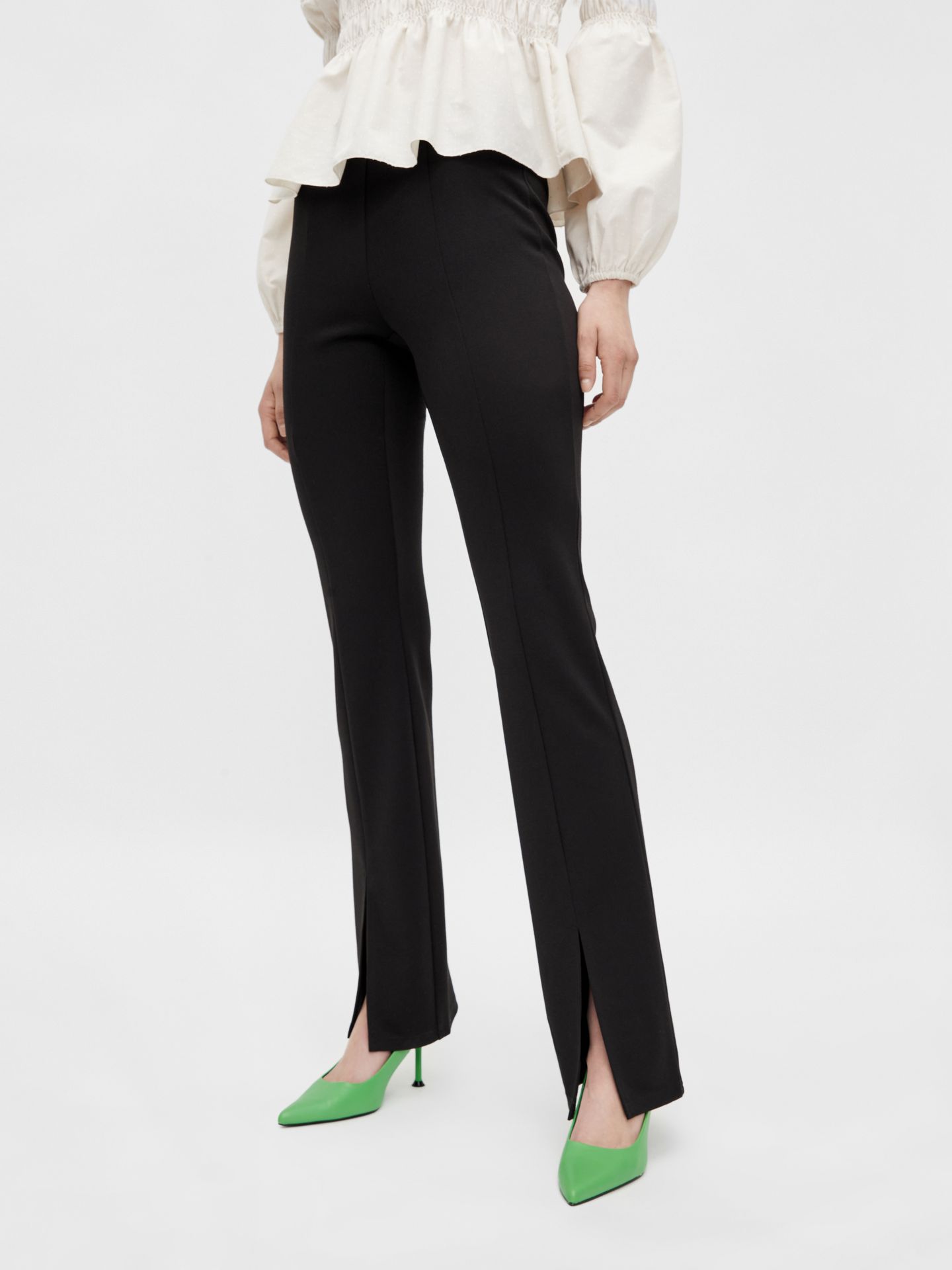 Only ONLPAIGE LIFE FRONT SLIT PANT TLR NBlack Black 2900127151082