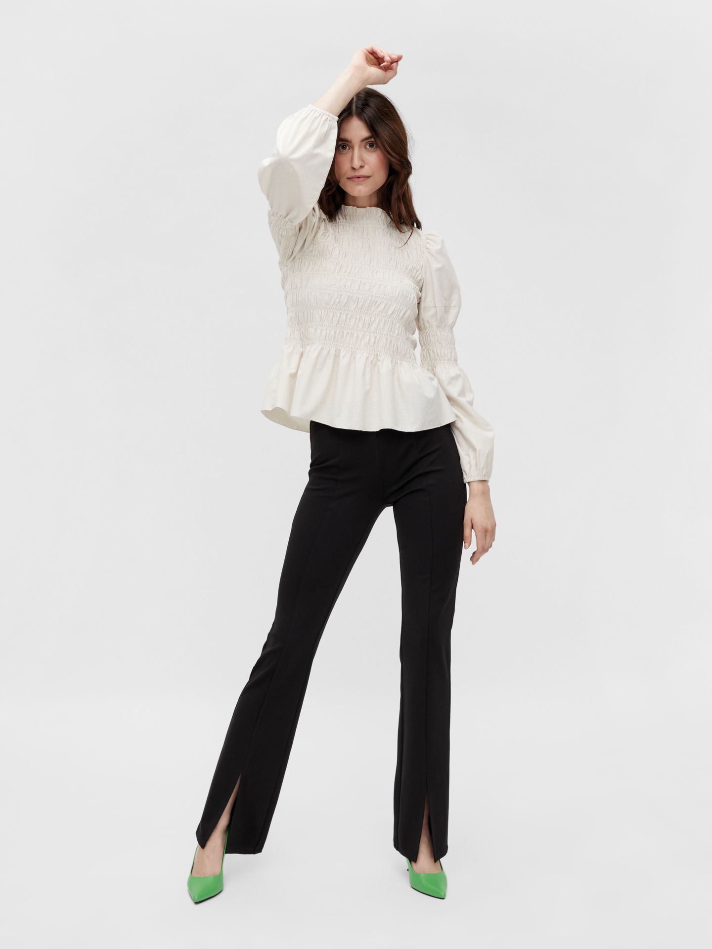 Only ONLPAIGE LIFE FRONT SLIT PANT TLR NBlack Black 2900127151082