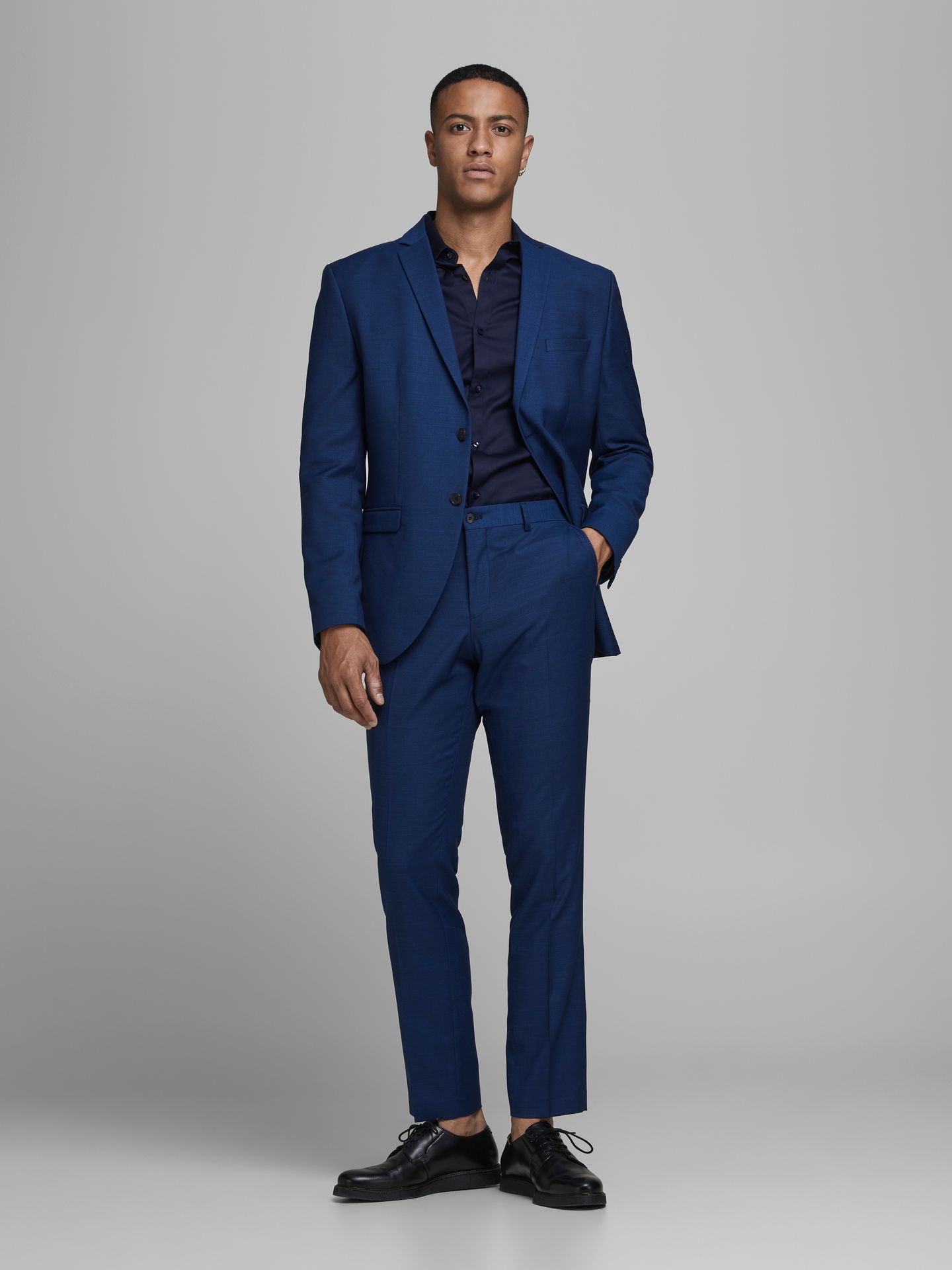 Jack & Jones JJPRPARMA SHIRT L/S NOOS - Navy Blazer/SUPER SLIM Navy Blazer/SUPER SLIM 2900127195062