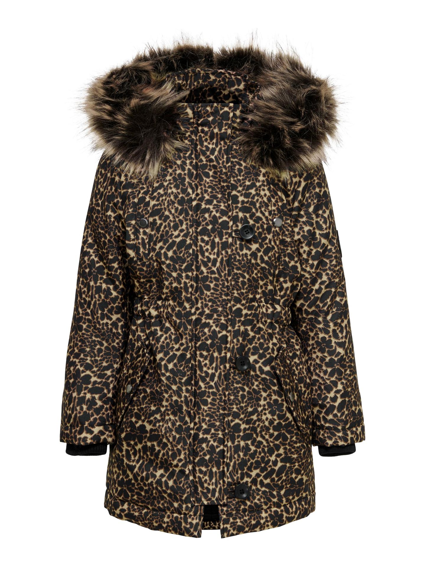 Kids Only KONIRIS FUR PARKA AOP CP OTW - Ginger Root/ANIMAL  Ginger Root/ANIMAL TC/B 00094602-EKA26011400000707