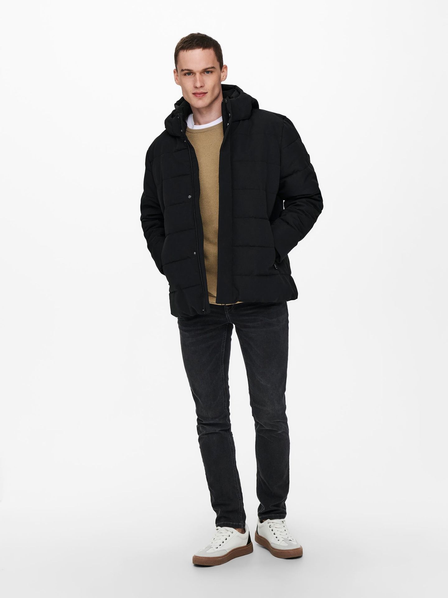 Only & Sons ONSCAYSON PUFFA OTW - Black Black 2900127275016 Only & Sons ONSCAYSON PUFFA OTW - Black Black 2900127275016