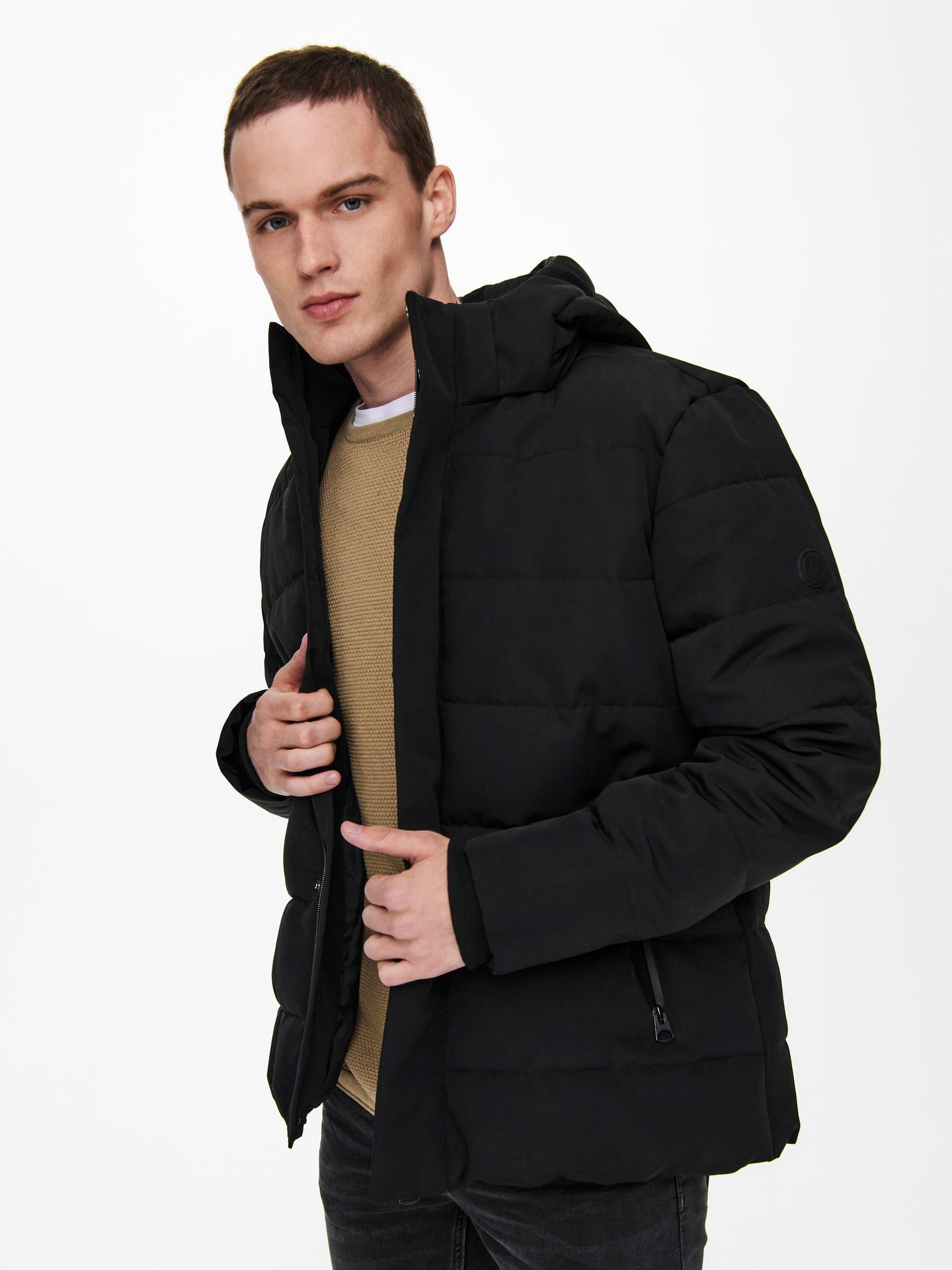 Only & Sons ONSCAYSON PUFFA OTW - Black Black 2900127275016 Only & Sons ONSCAYSON PUFFA OTW - Black Black 2900127275016