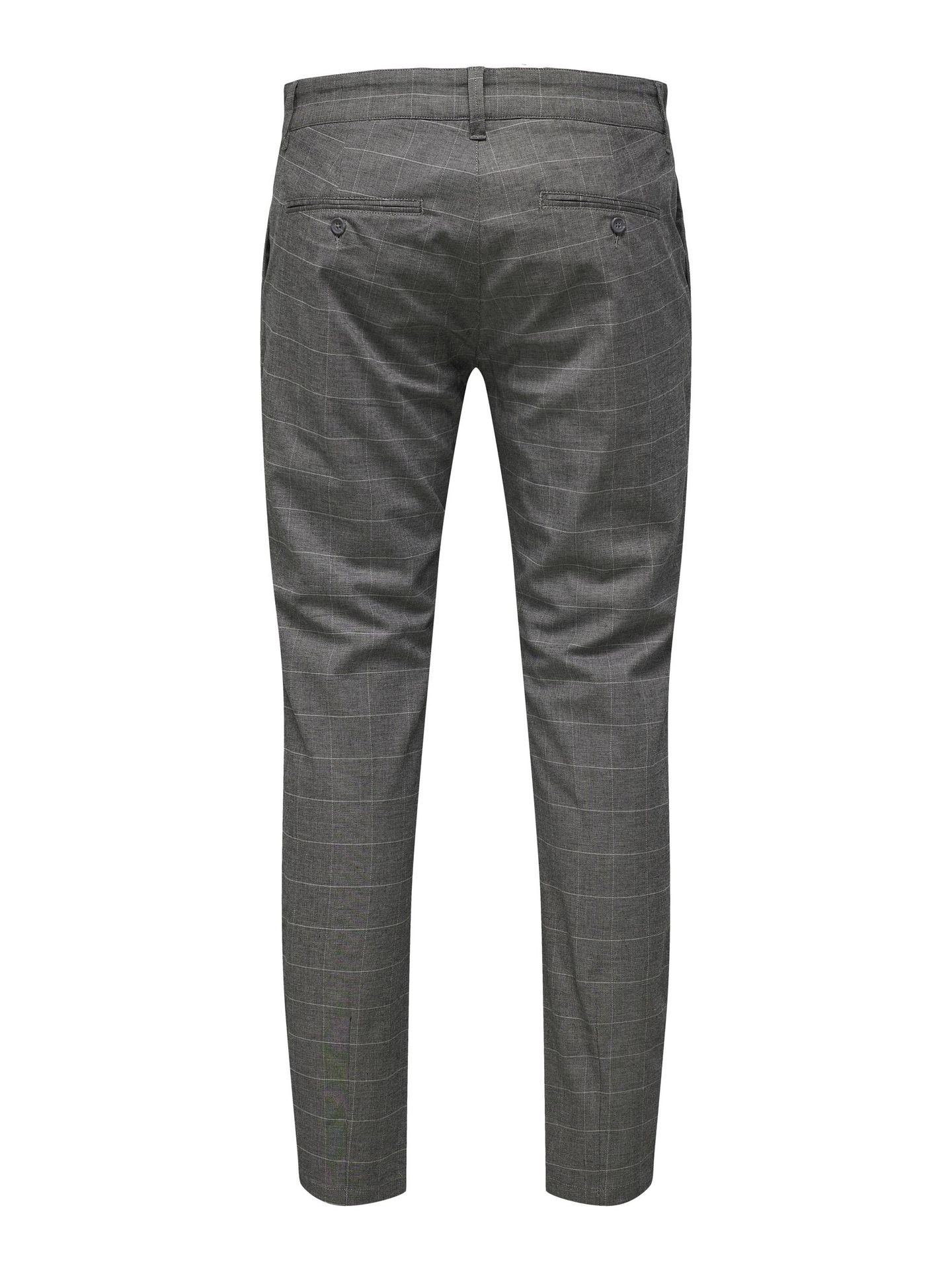 Only & Sons ONSMARK TAP PANT CHECK GD 9638 - Grey Pinstripe Grey Pinstripe 2900127458013