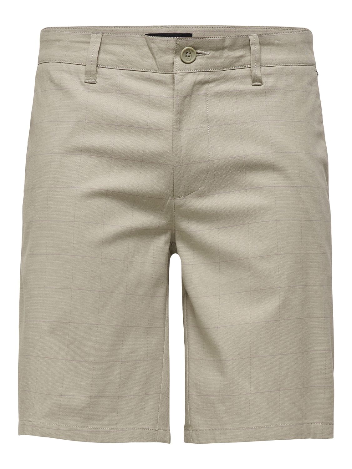 Only & Sons ONSMARK TAP SHORTS CHECK GD 0475 - Chinchilla Chinchilla 00094776-EKA26011400000098