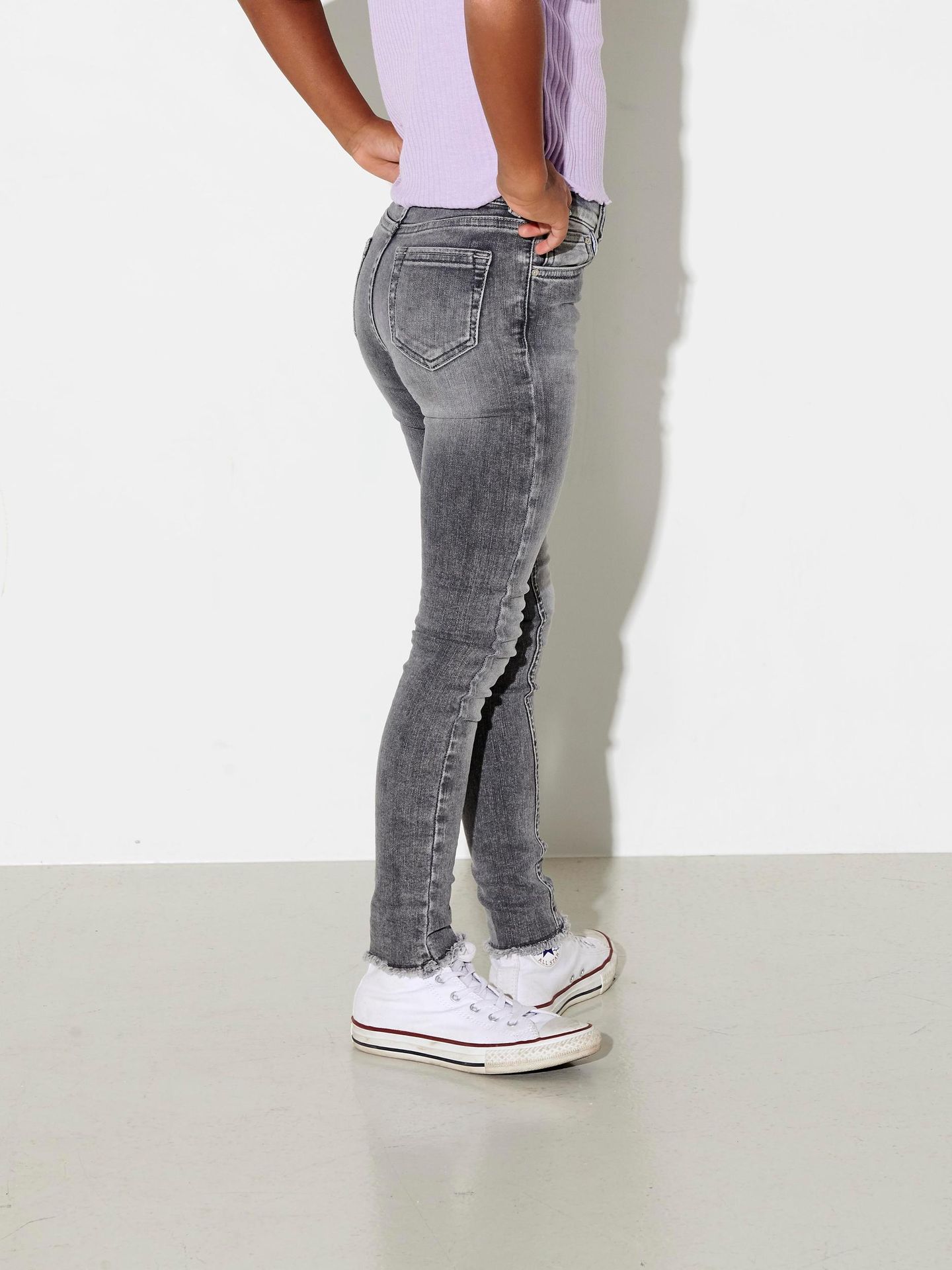 Kids Only KONBLUSH SKINNY RAW JEANS 0918 NOOS - Grey Denim Grey Denim 2900127889053