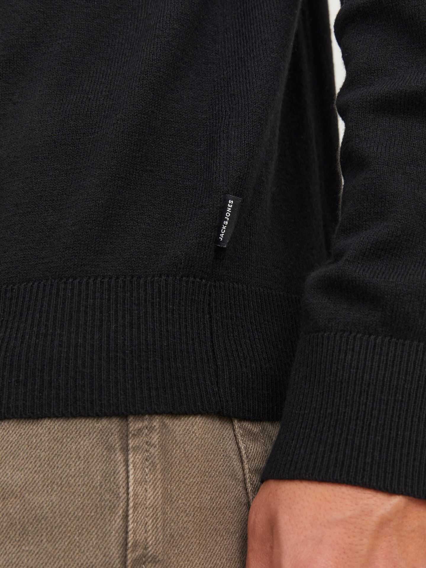Jack & Jones JJEEMIL KNIT ROLL NECK NOOS - Black Black 2900127921043 Jack & Jones JJEEMIL KNIT ROLL NECK NOOS - Black Black 2900127921043