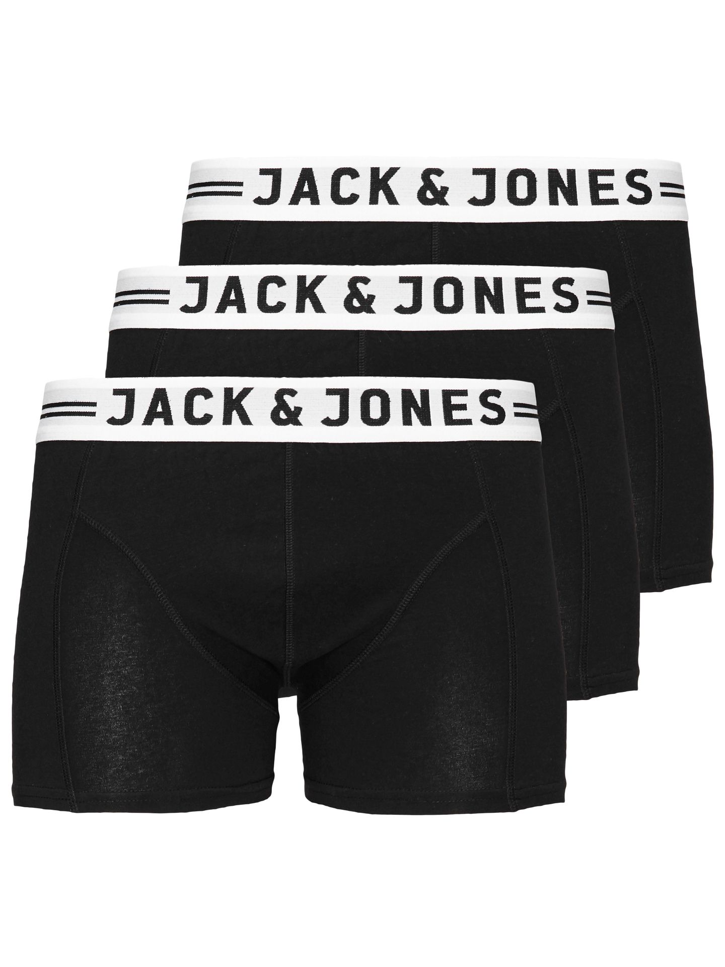 Jack & Jones SENSE TRUNKS 3-PACK NOOS JNR - Black/Black & Black Black/Black & Black 2900128022046