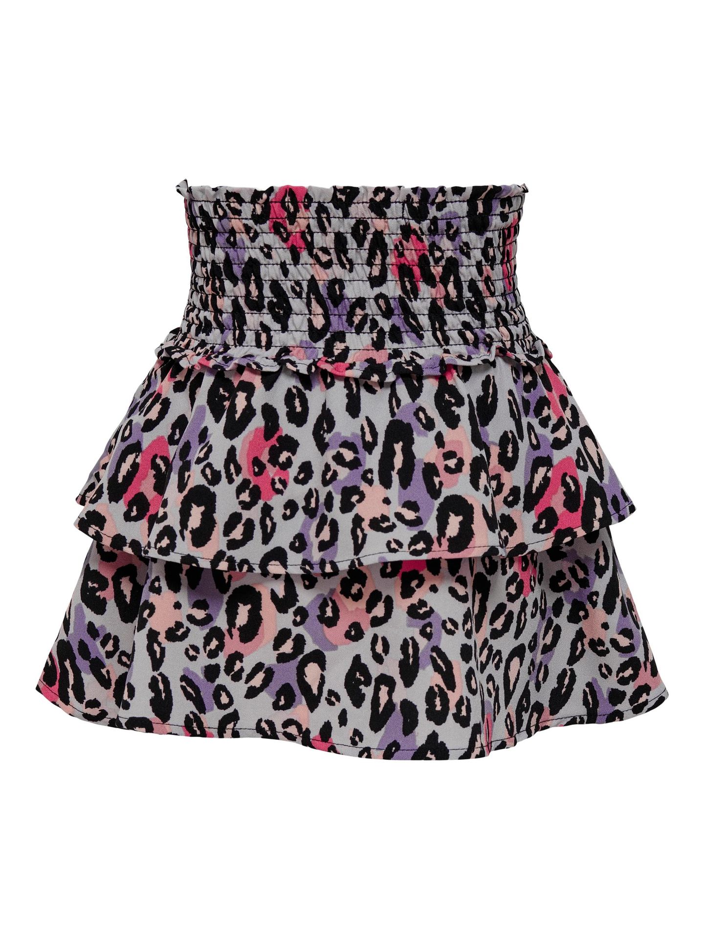 Kids Only KOGSELMA-MOLLY LAYERED SMOCK SKIRT - Thistle/VIBRA Thistle/VIBRANT LEO THISTLE 2900128032052