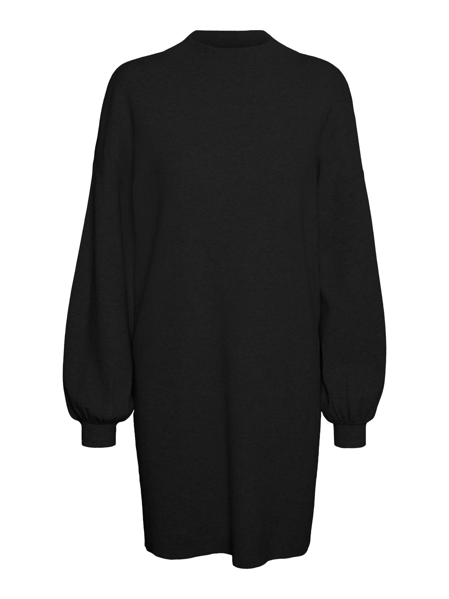 Vero Moda VMNANCY LS FUNNELNECK DRESS GA BOO - Black Black 2900128173045