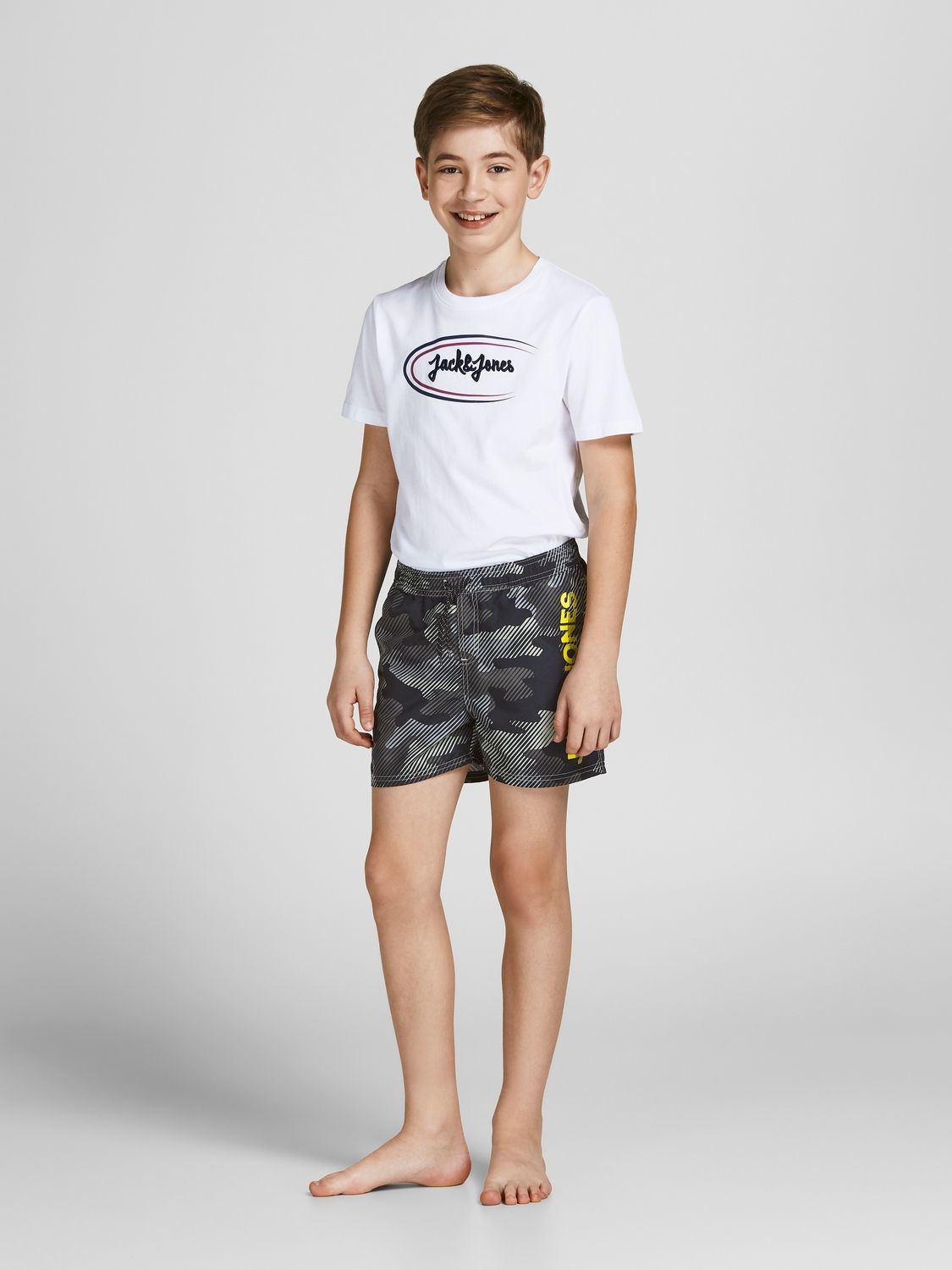 Jack & Jones JPSTCRETE JJSWIM AKM CAMO LOGO LN J - Metal Metal 2900128175049