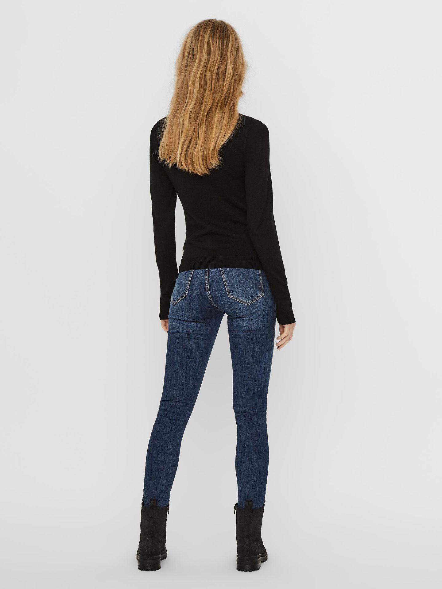 Vero Moda VMGLORY LS ROLLNECK BLOUSE NOOS - Black Black 2900128317050 Vero Moda VMGLORY LS ROLLNECK BLOUSE NOOS - Black Black 2900128317050