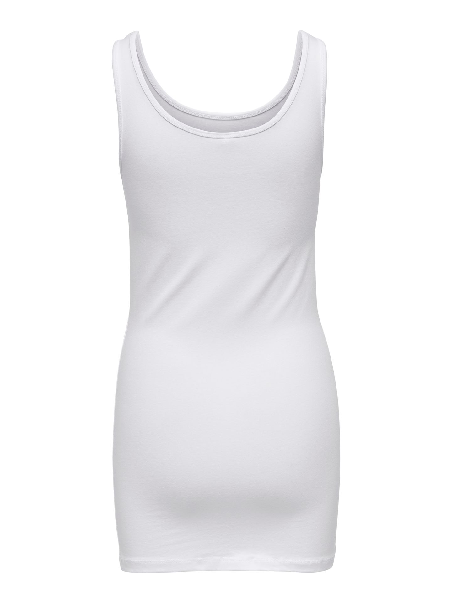 Only ONLLIVE LOVE LIFE S/L LONG TANK TOP - WHITE WHITE 2900128491019