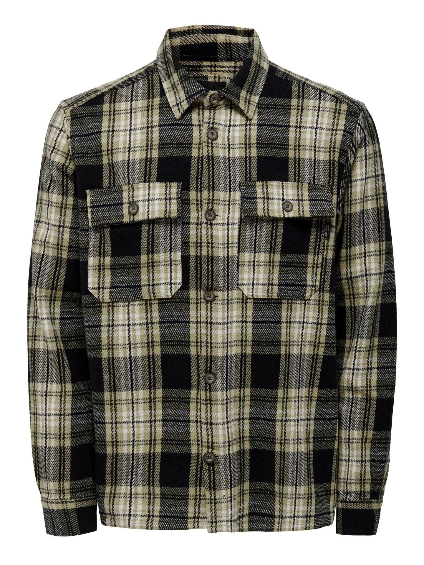 Only & Sons ONSSCOTT LS CHECK FLANNEL OVERSHIRT - Twill Twill 00095788-EKA26011400000870