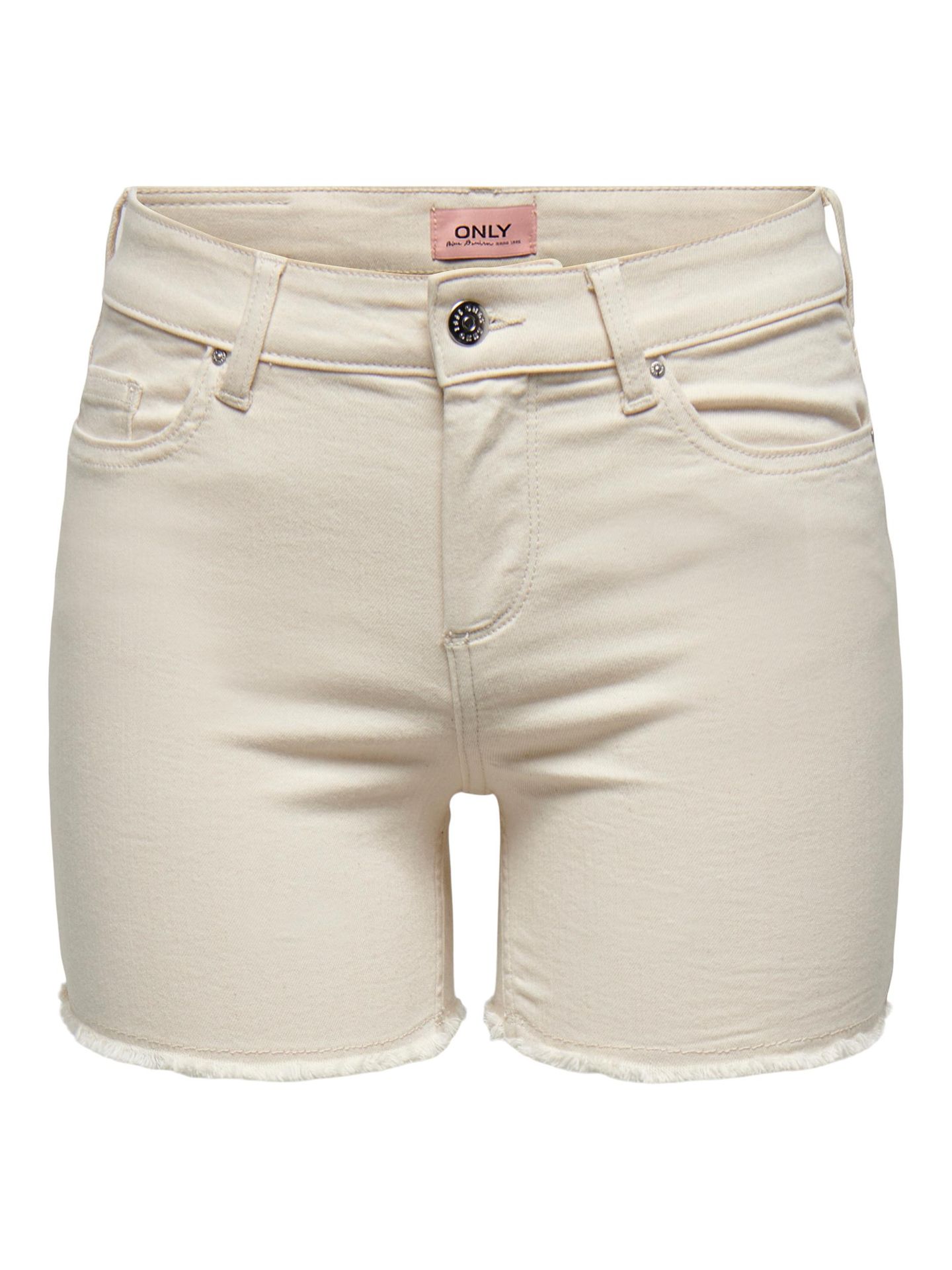 Only ONLBLUSH  LIFE MID SK RAW SHORTS NO - Ecru Ecru 00096082-EKA26011400000182