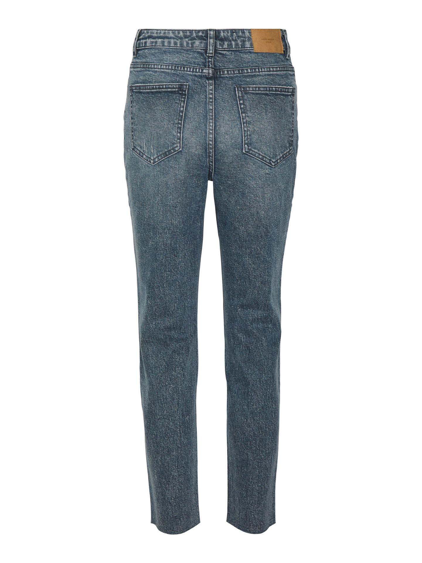 Vero Moda VMBRENDA HR STRAIGHT ANK GU3134 GA - Dark Blue Den Dark Blue Denim/Grey wash 2900129085095