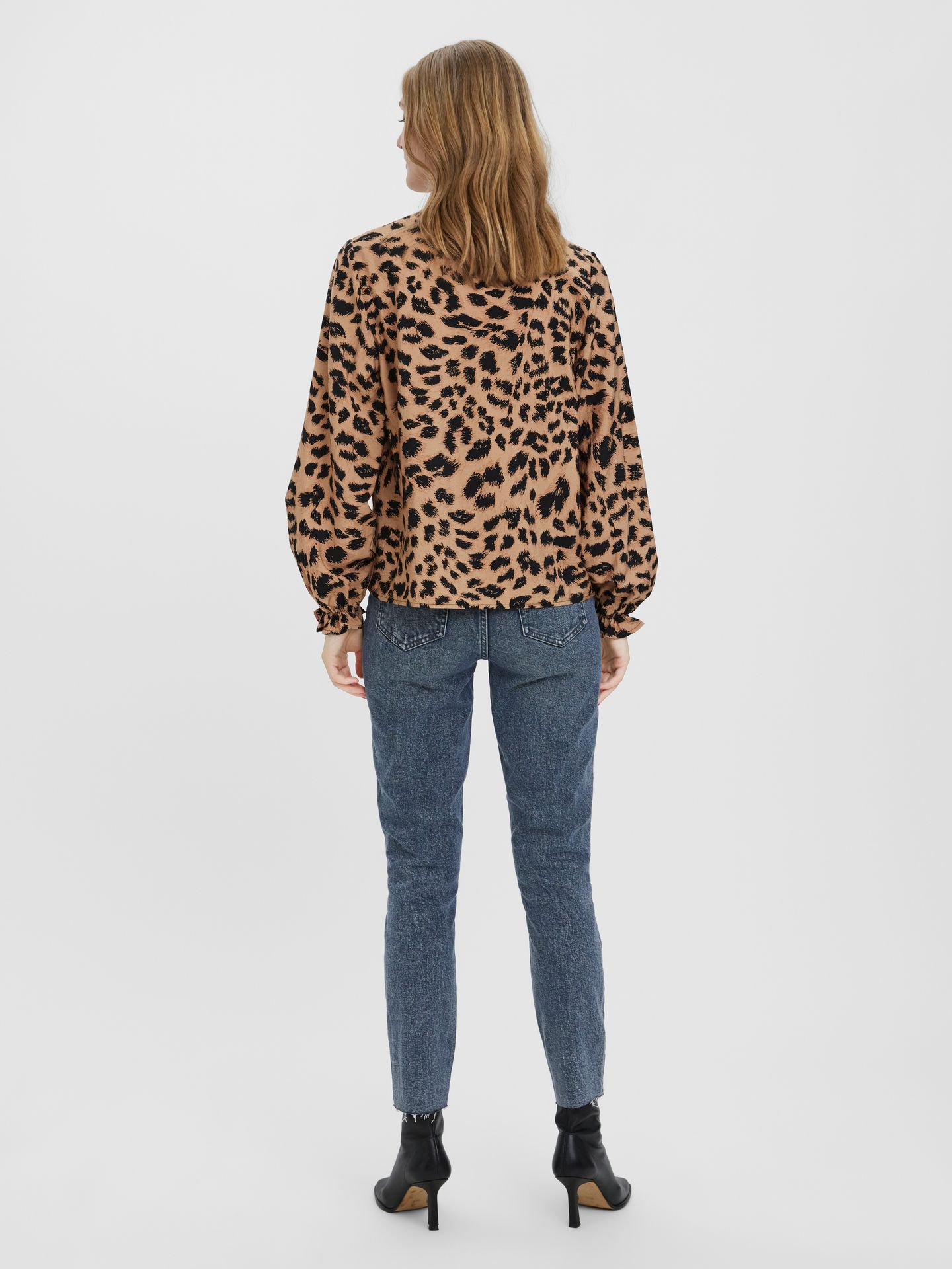 Vero Moda VMBRENDA HR STRAIGHT ANK GU3134 GA - Dark Blue Den Dark Blue Denim/Grey wash 2900129085095