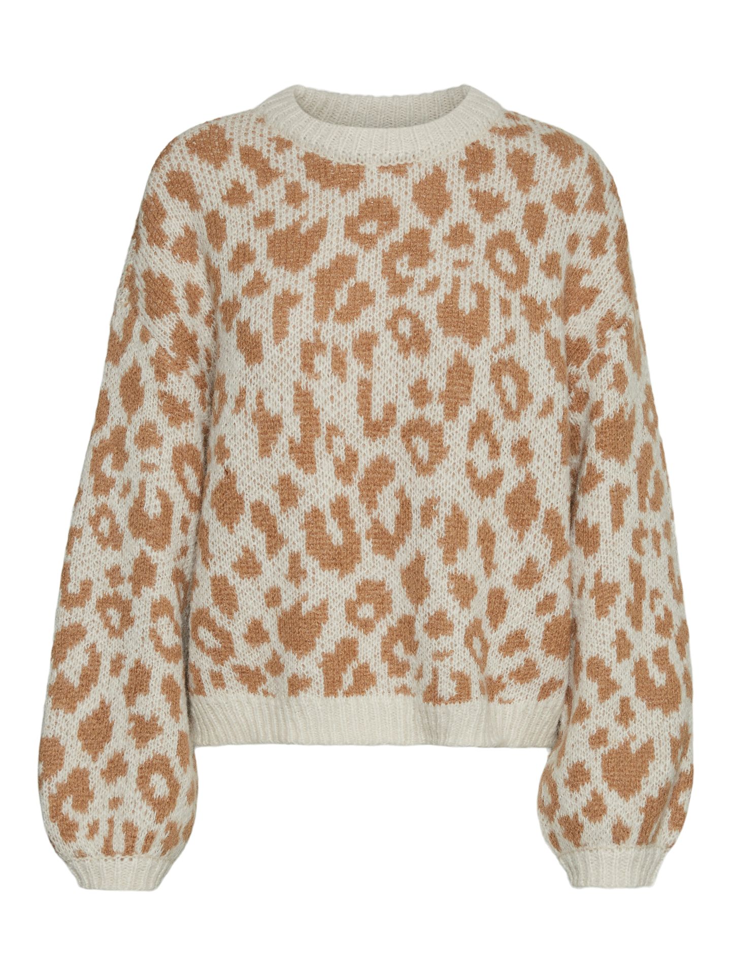Vero Moda VMZELMALEO LS O-NECK BLOUSE GA BOO - Birch/W TIGER Birch/Dicte 00096256-EKA26011400000164