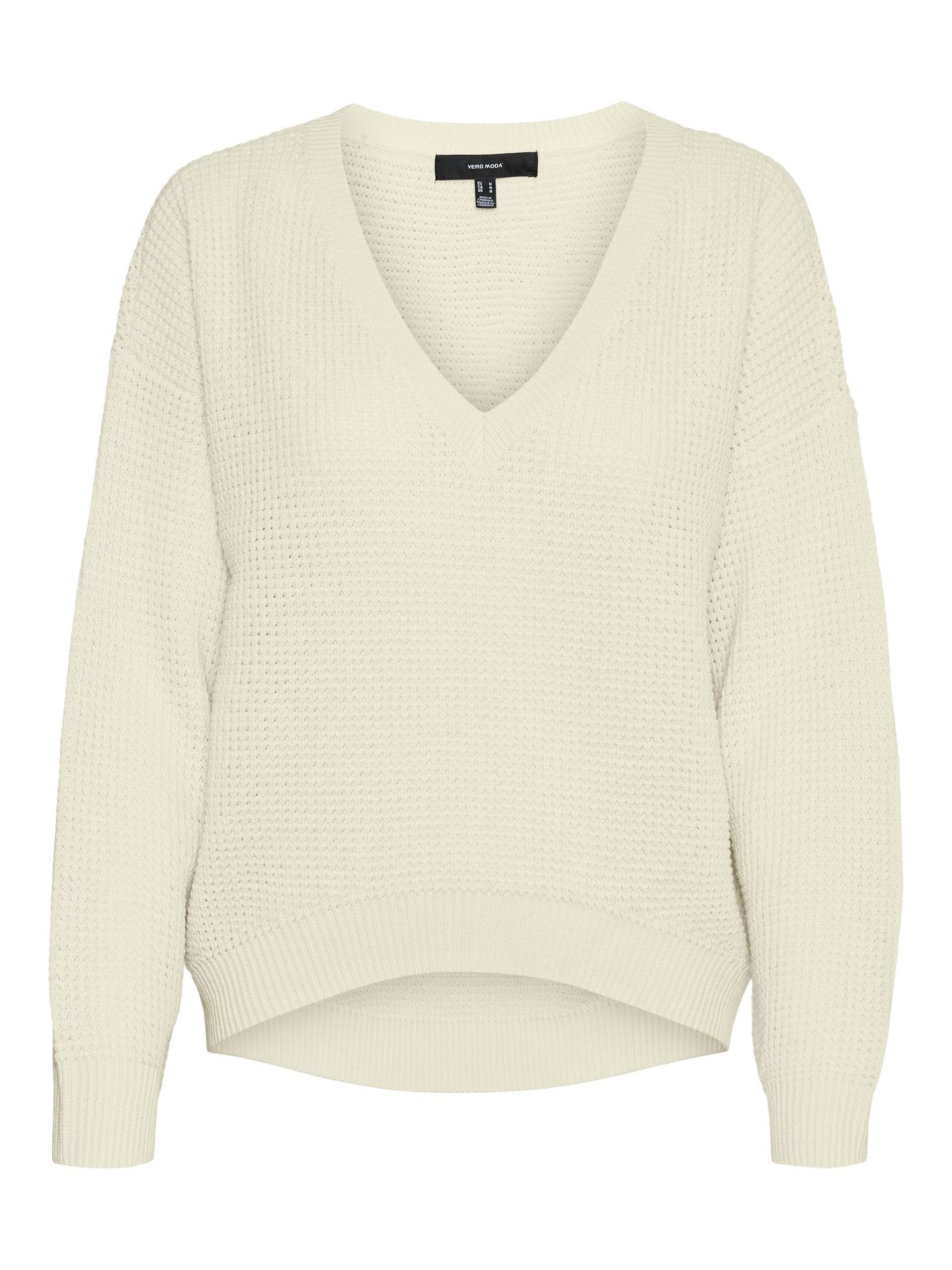 Vero Moda VMLEANNA LS V-NECK BLOUSE GA BOO - Birch Birch 00096268-EKA26011400000114