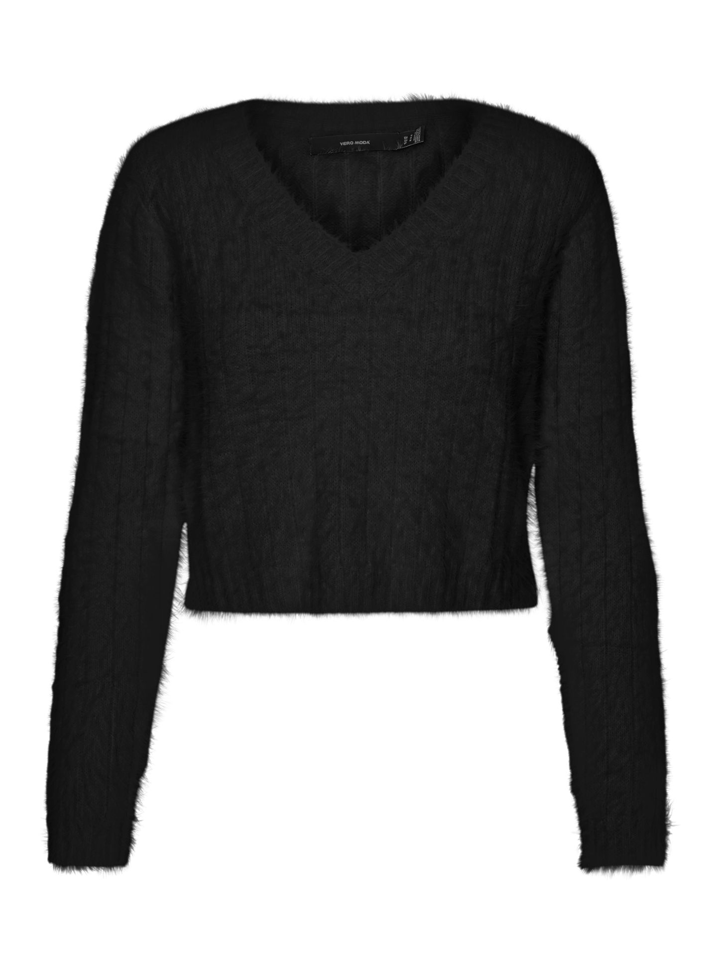 Vero Moda VMLAPOILU LS V-NECK BLOUSE  BOO - Black Black 00096283-EKA26011400000025