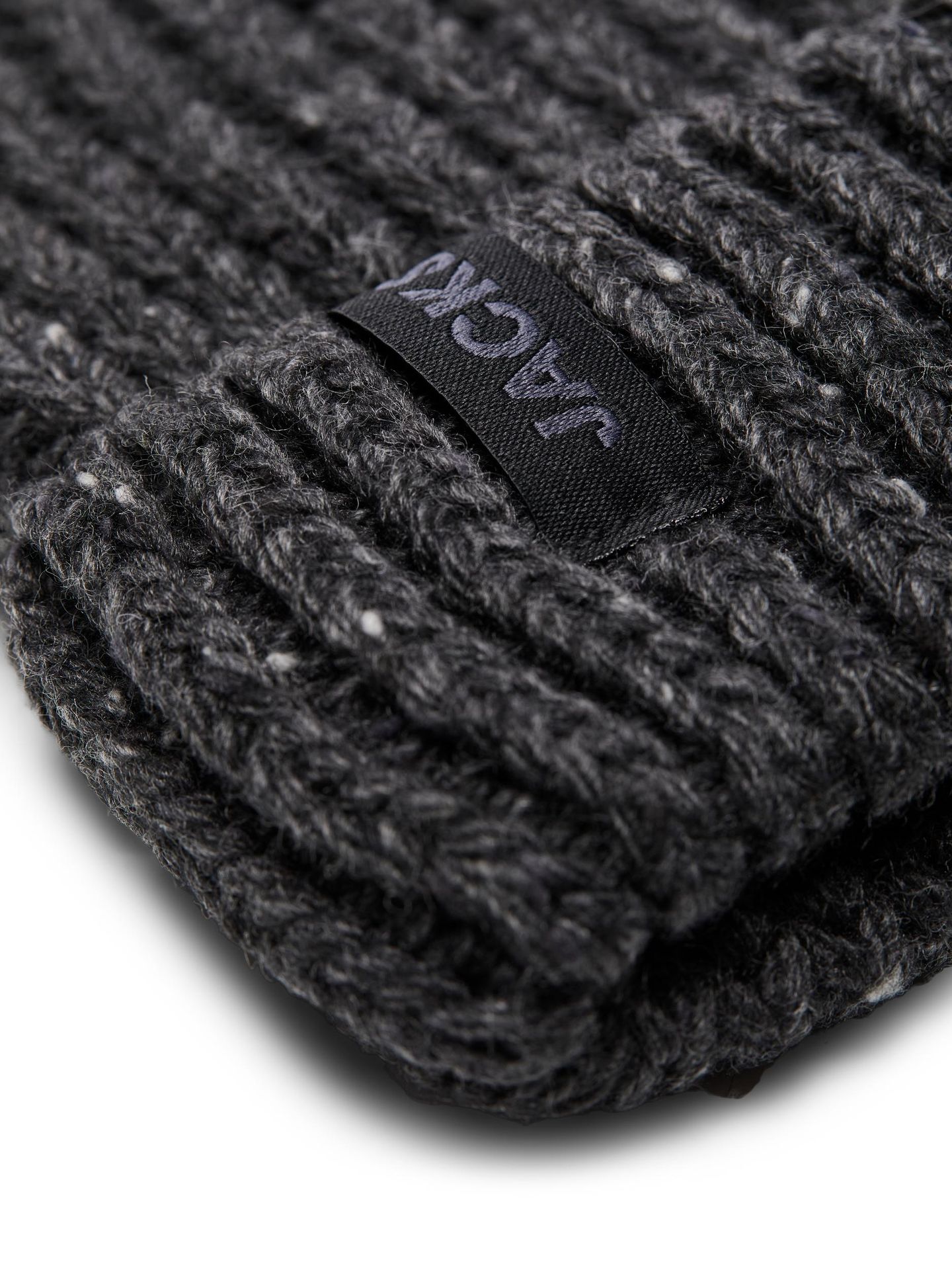 Jack & Jones JACCLIFF NAP BEANIE JNR - Dark Grey Melange Dark Grey Melange 2900129181018