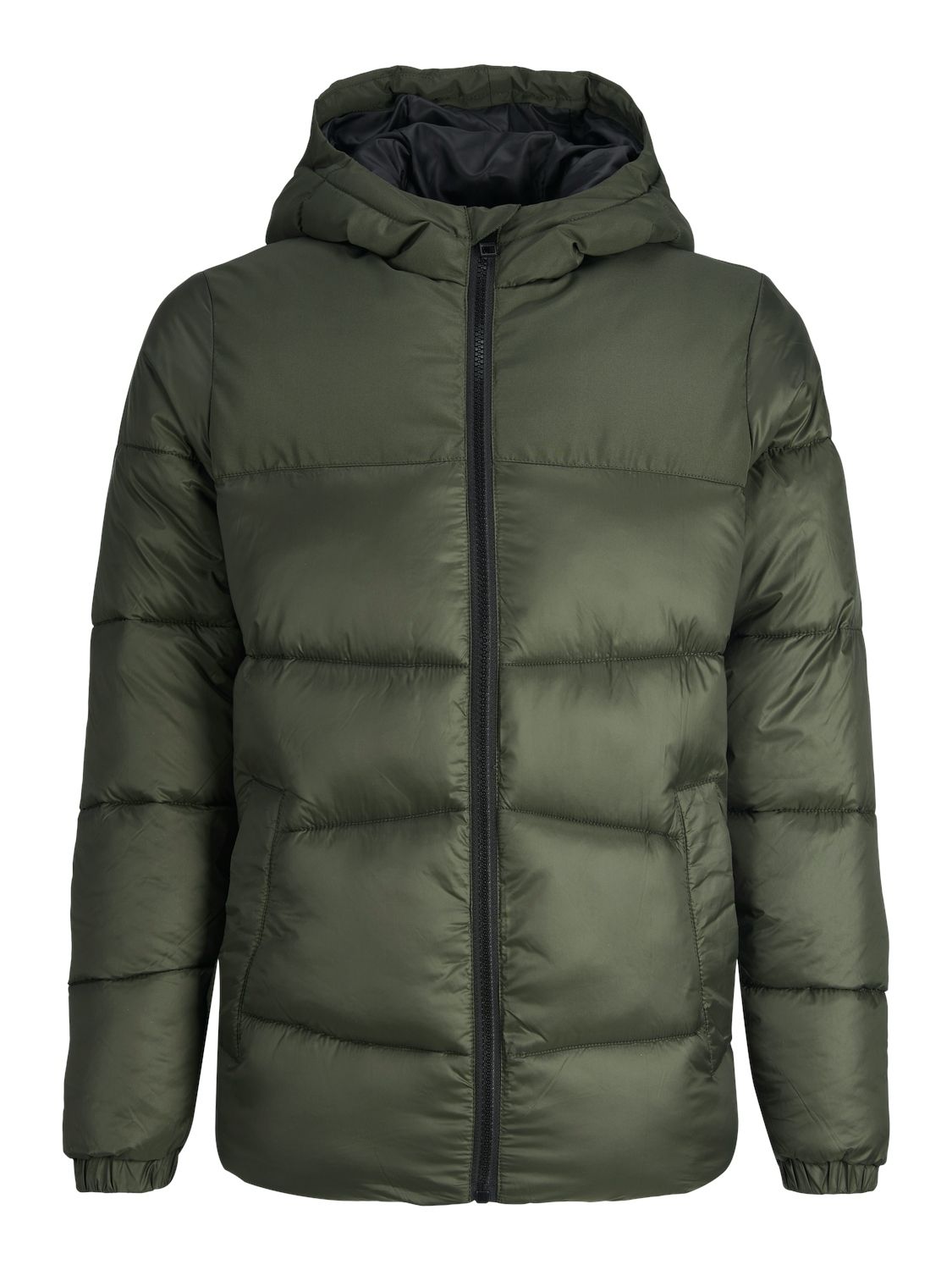 Jack & Jones JJCHILI PUFFER HOOD JNR - Rosin/SOLID Rosin/BLACK BLOCKING 00096333-EKA26011400000969