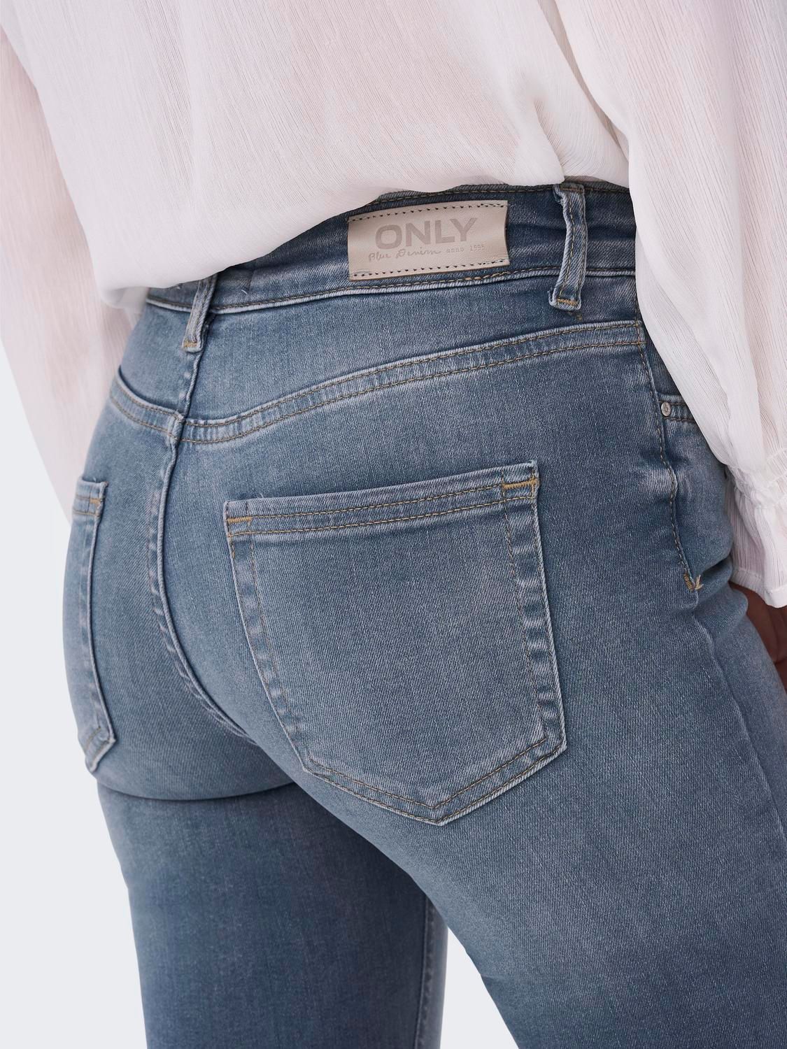 Only ONLBLUSH MID SK ANK  RAW DNM REA231 - Special Blue Special Blue Grey Denim 2900129323104