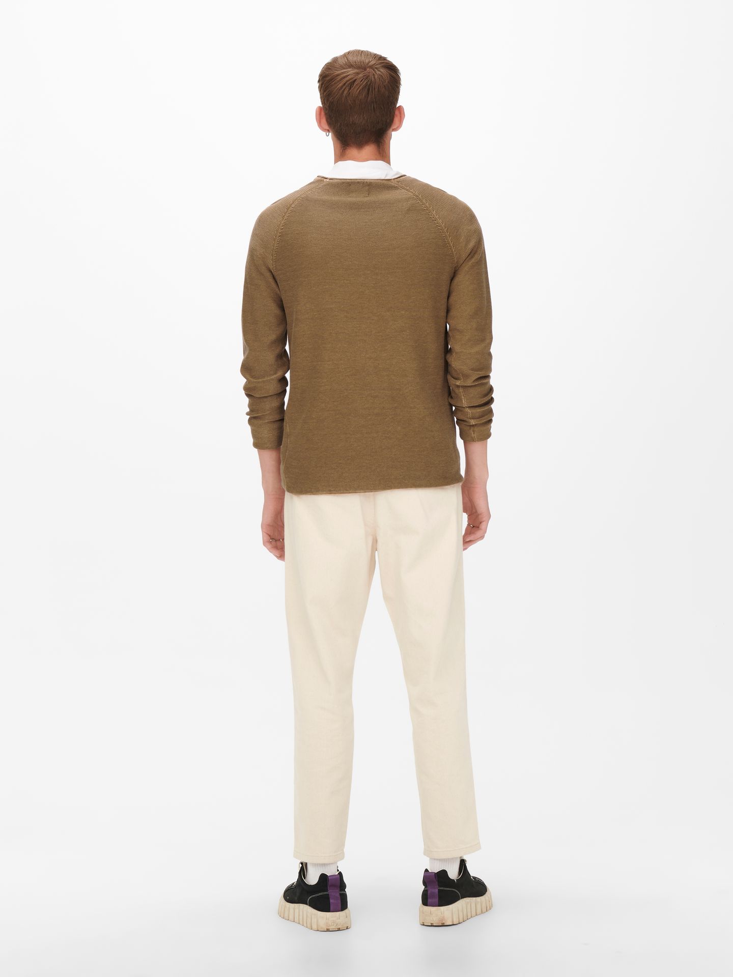 Only & Sons ONSDEXTOR 12 WASH RAGLAN KNIT NOOS - Monks Robe Monks Robe 2900129422036